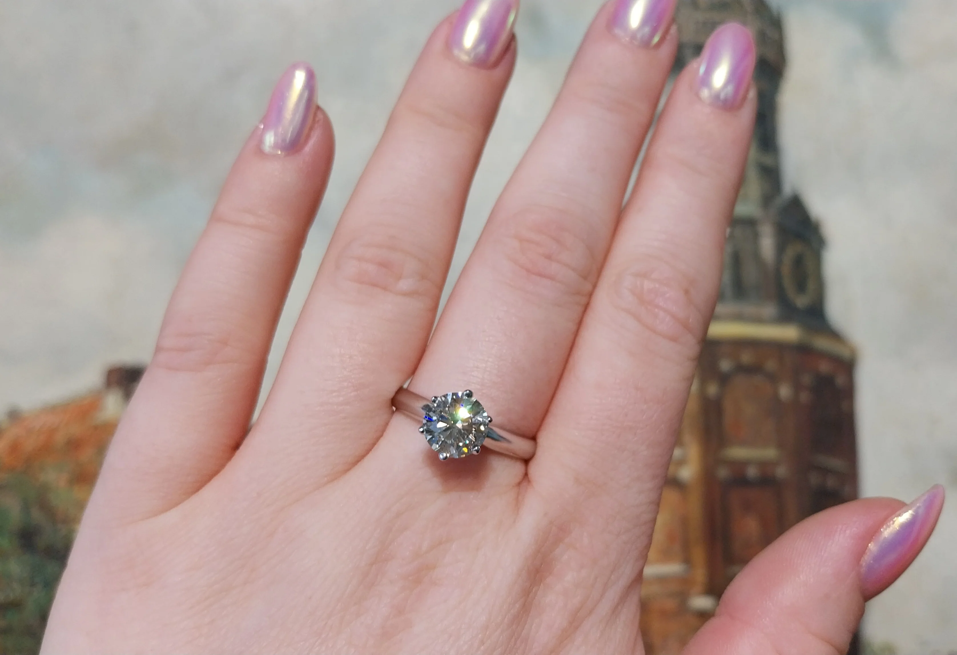 1.50 carat brilliant cut diamond solitaire ring - Image 9