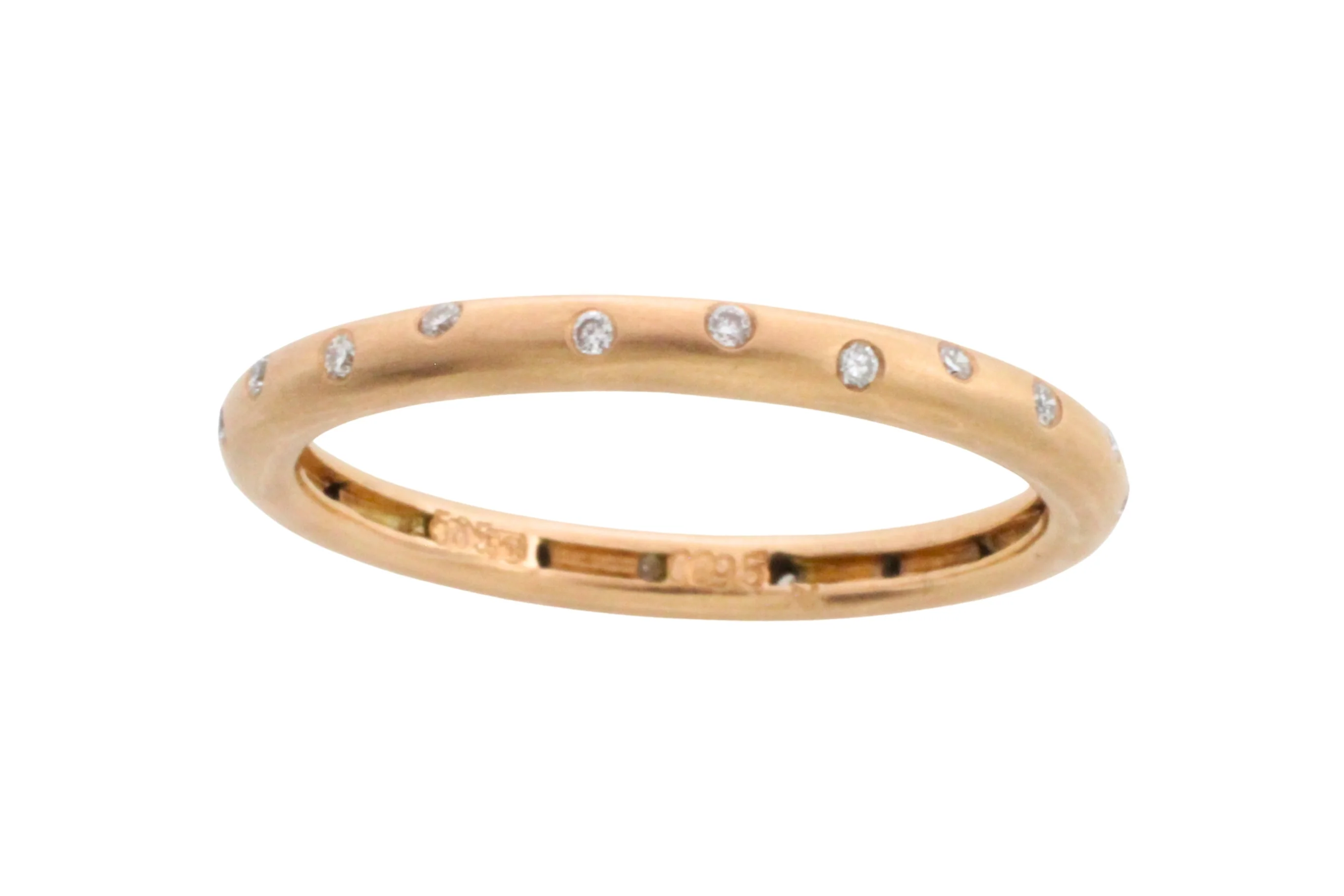 14 carat gold band with diamonds - Image 3