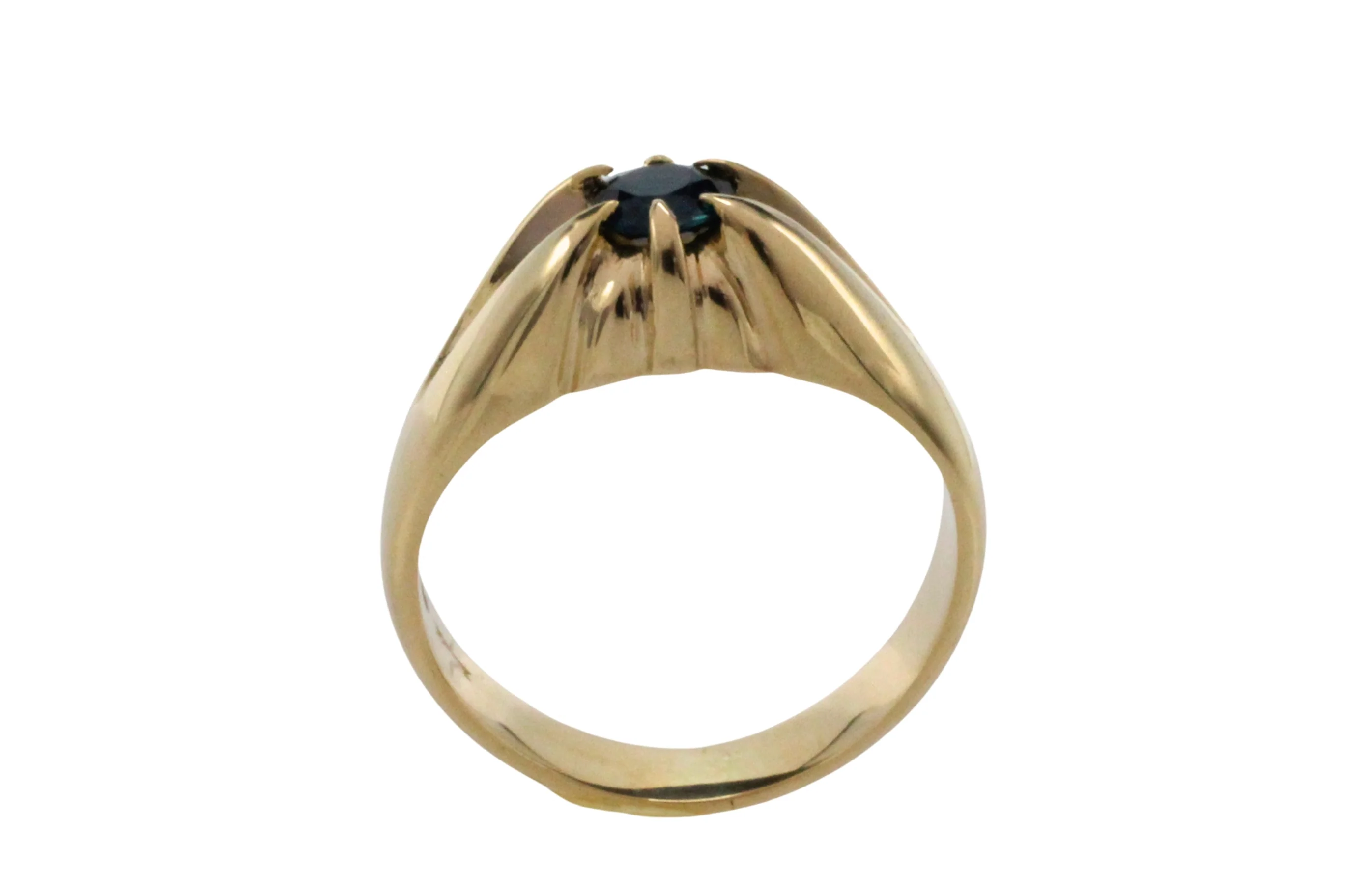14 carat gold ring with sapphire - Image 5