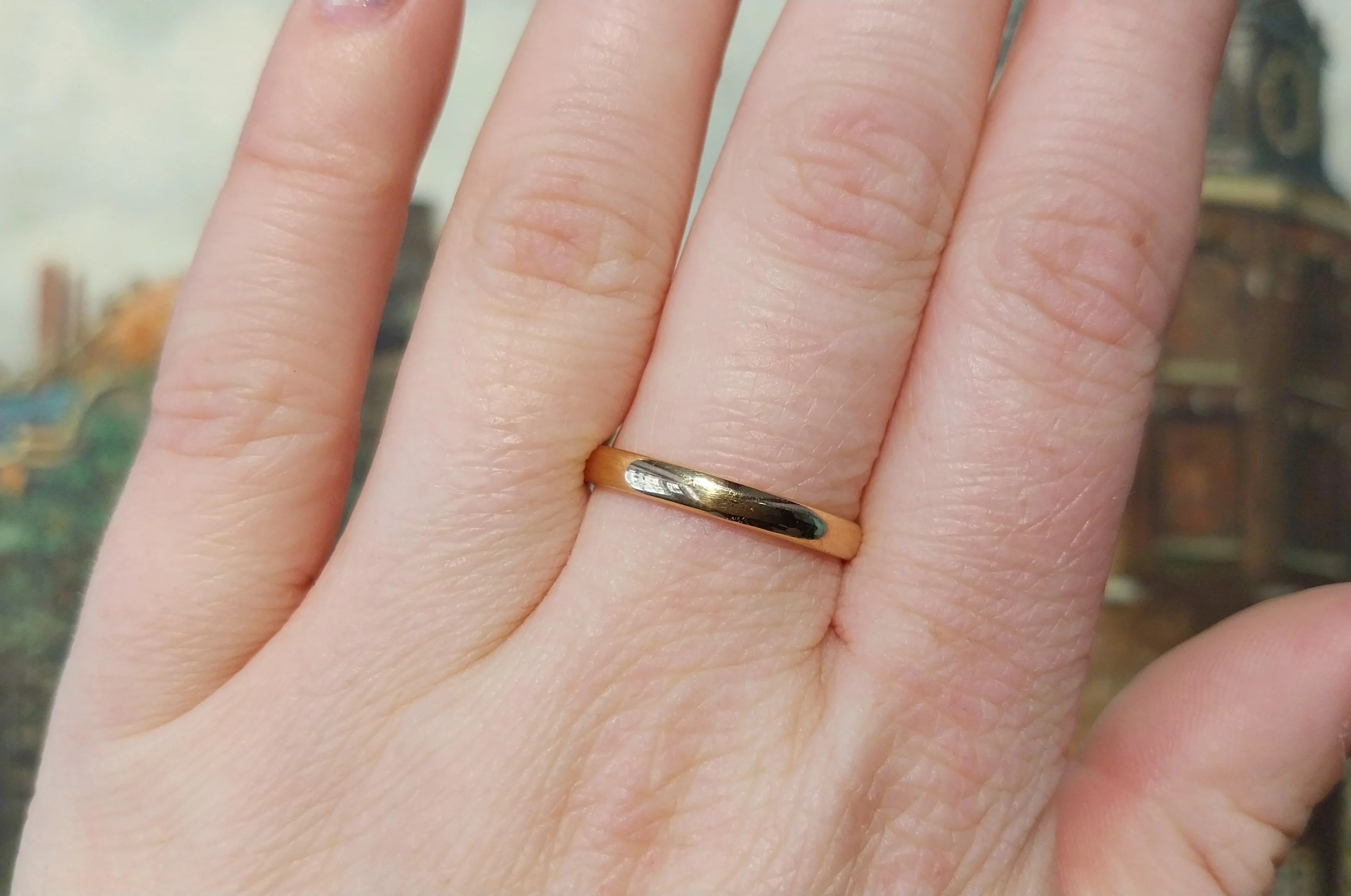 22 carat gold band from 1925 - Image 4