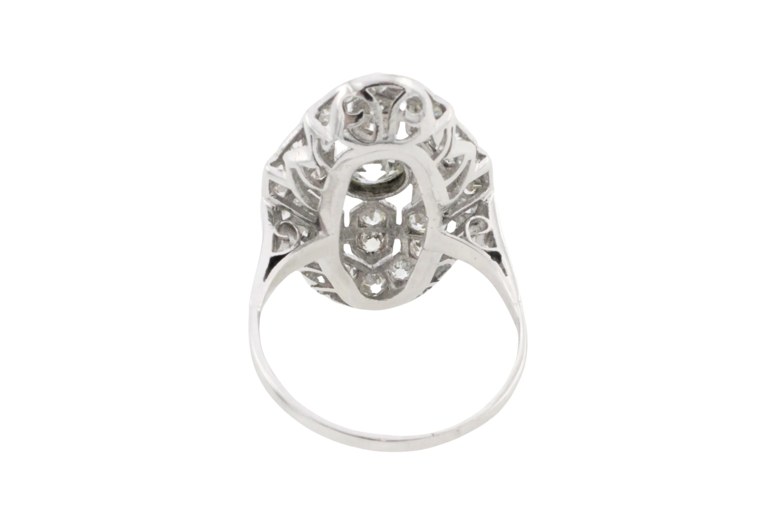 Art Deco diamond ring in white gold - Image 5