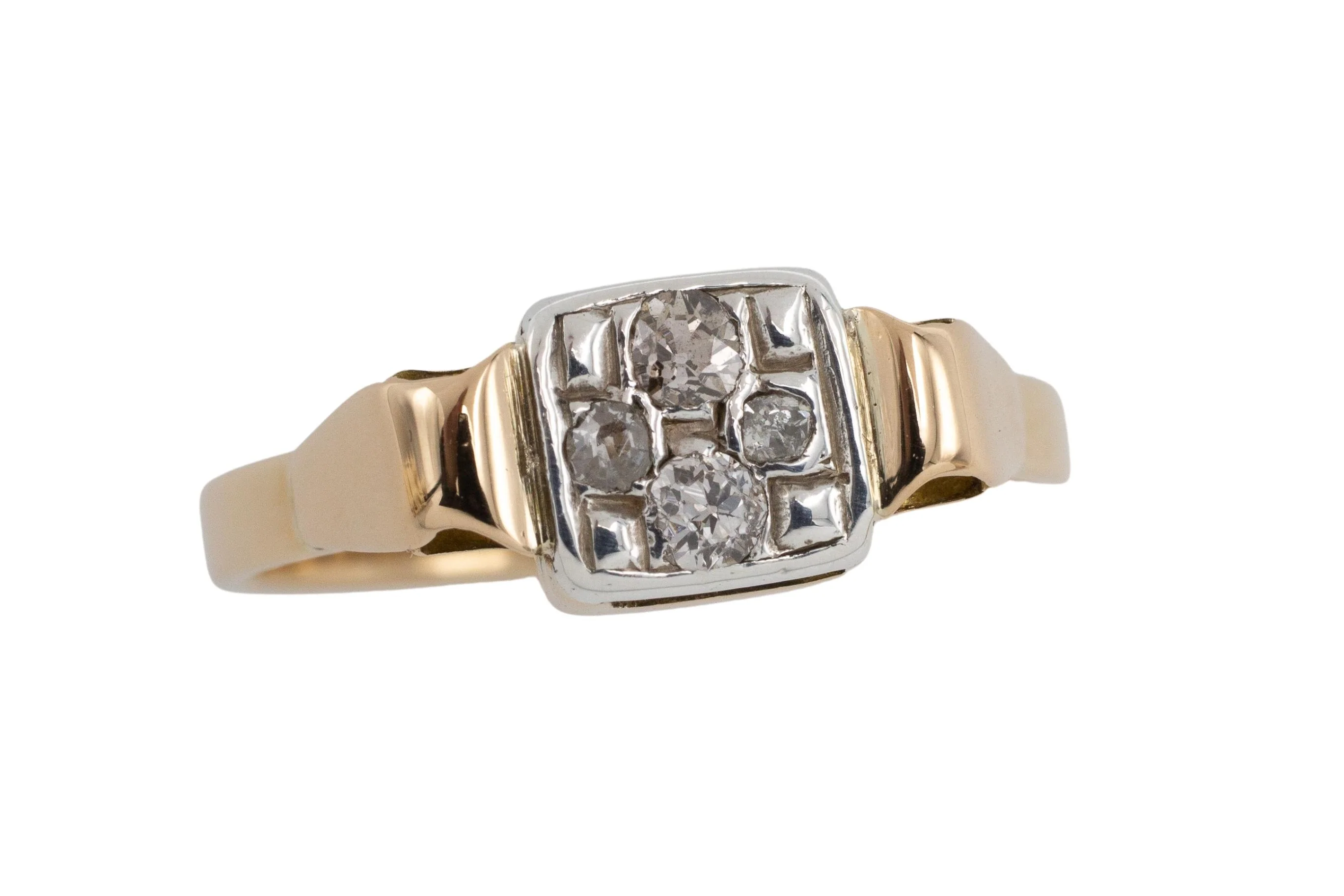 Art Deco old cut diamond ring - Image 3