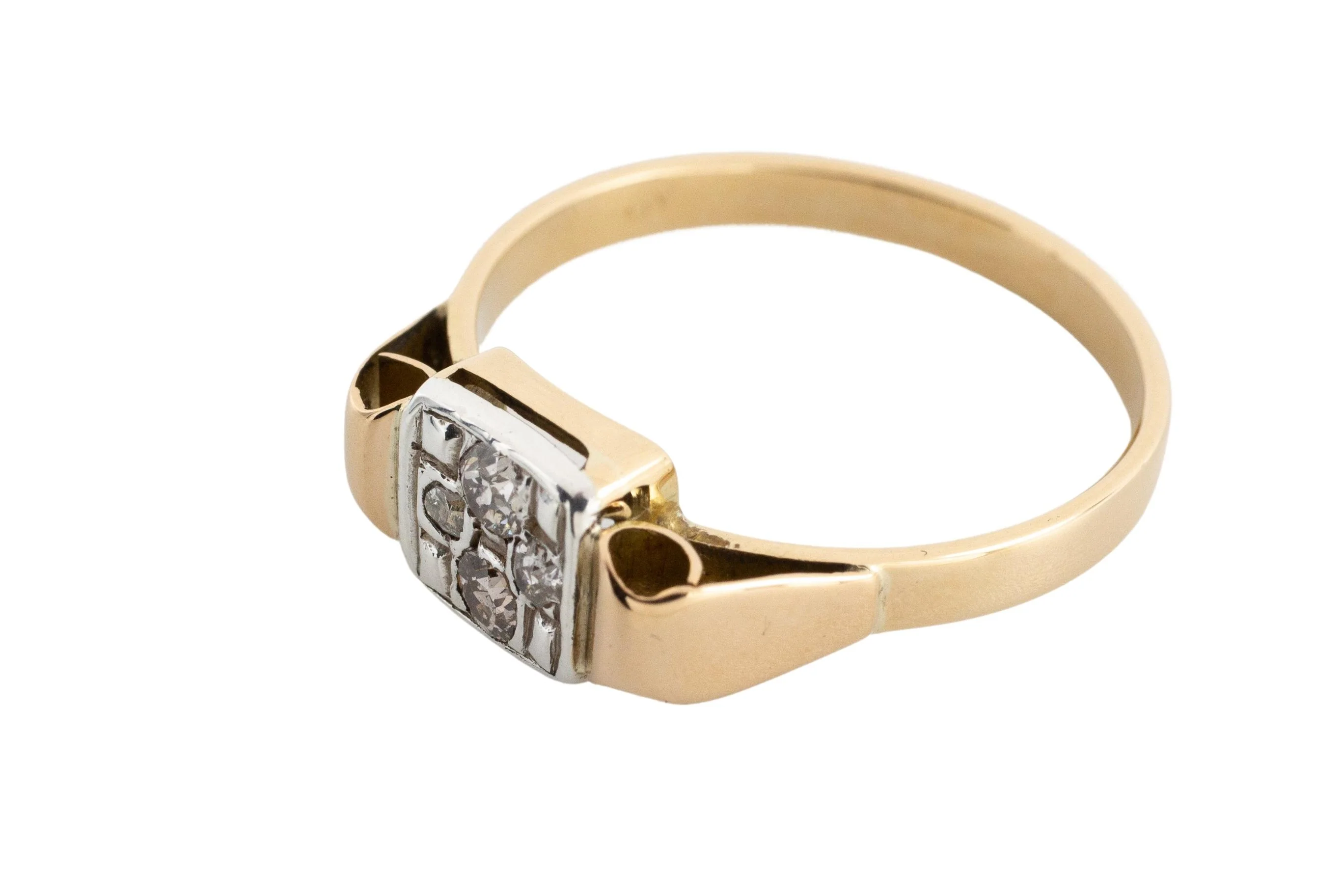 Art Deco old cut diamond ring - Image 4