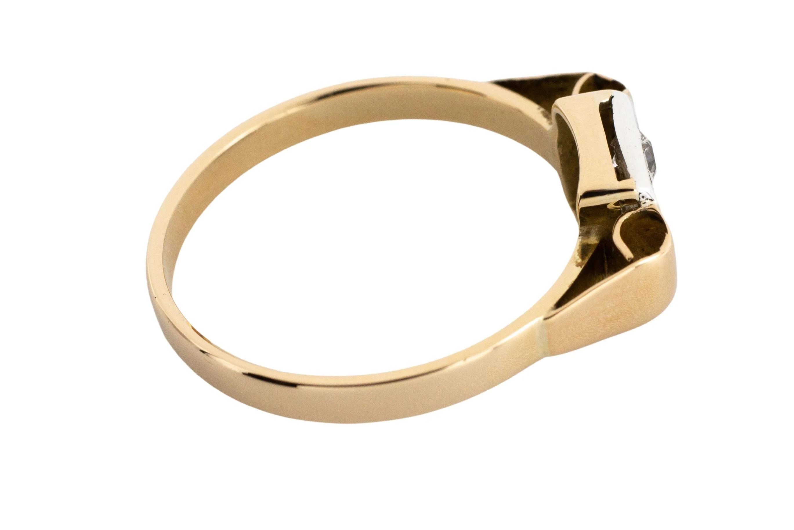 Art Deco old cut diamond ring - Image 5