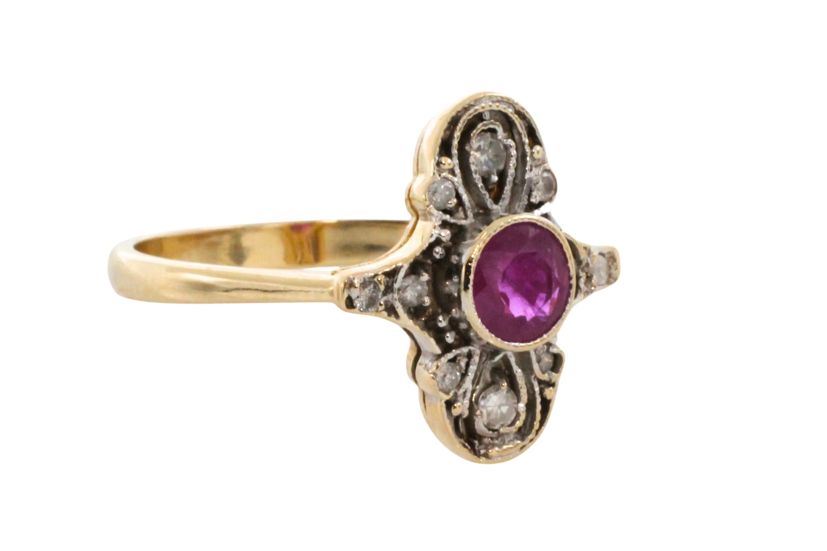 Art Deco ruby and diamond ring - Image 5