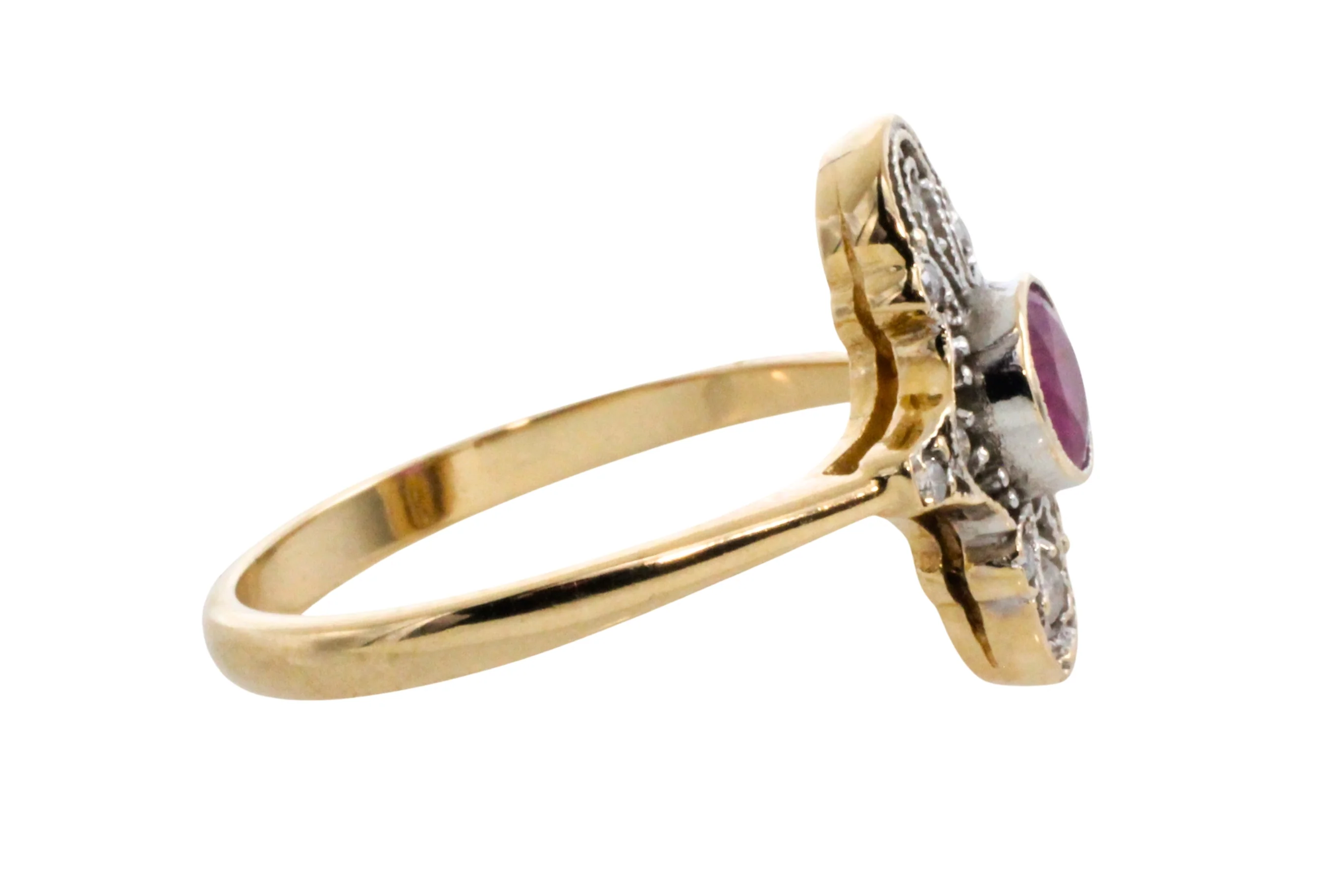 Art Deco ruby and diamond ring - Image 6