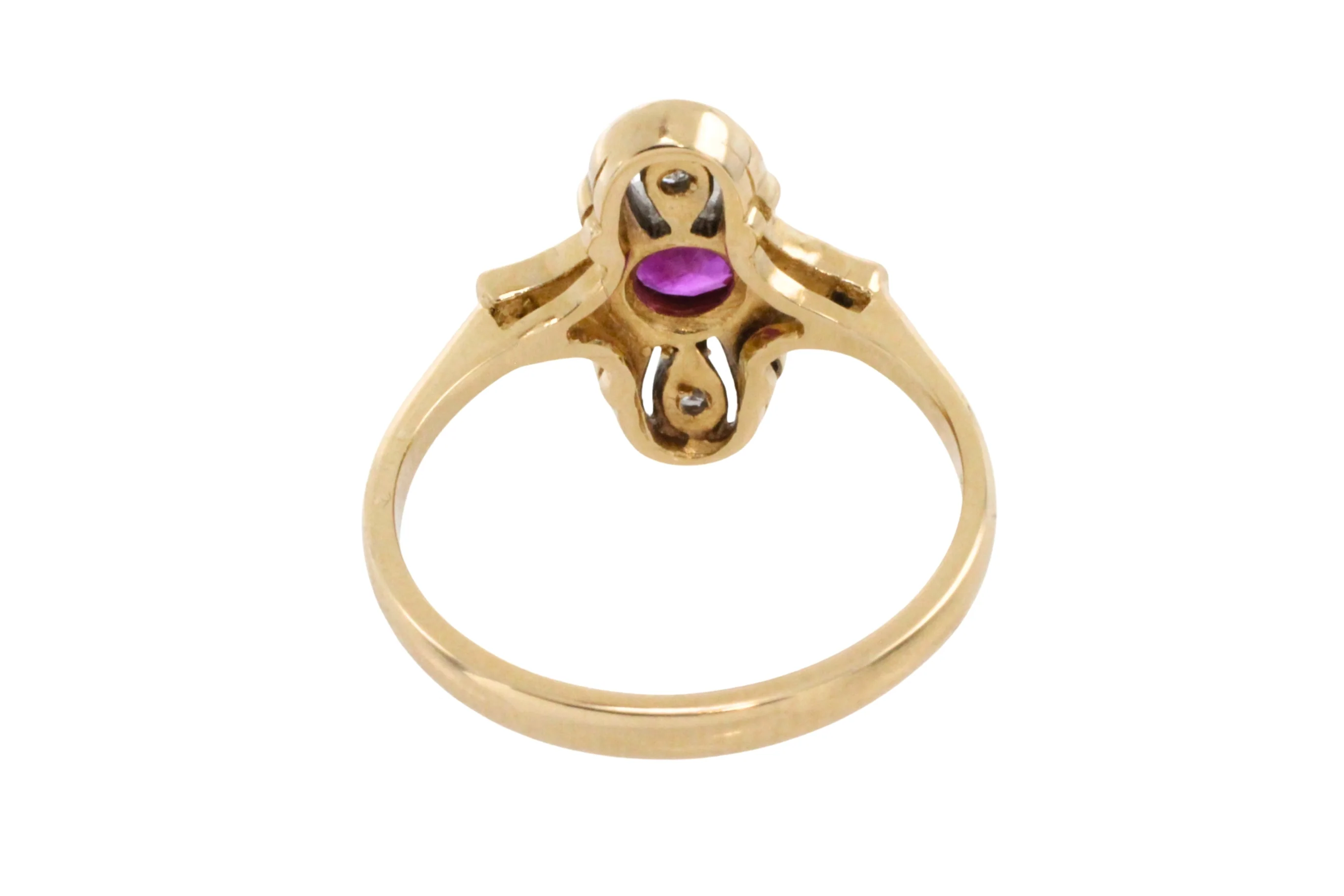 Art Deco ruby and diamond ring - Image 7