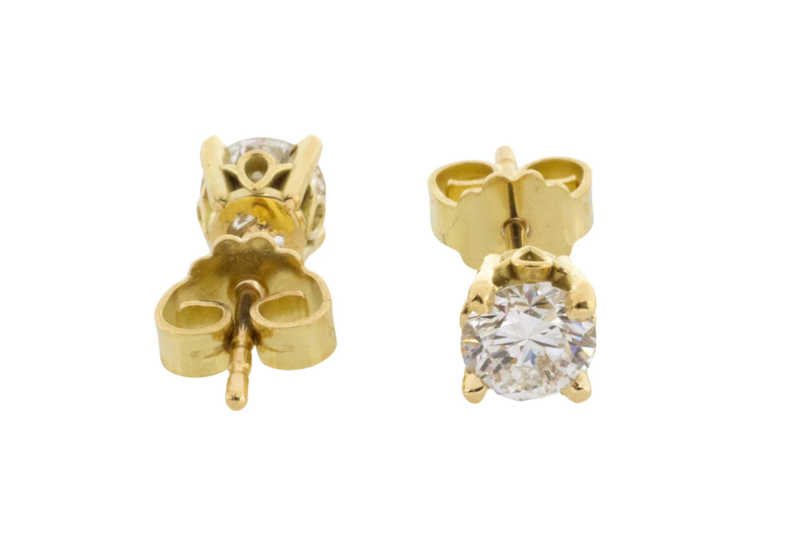 Brilliant cut diamond studs in 18 carat gold - Image 5