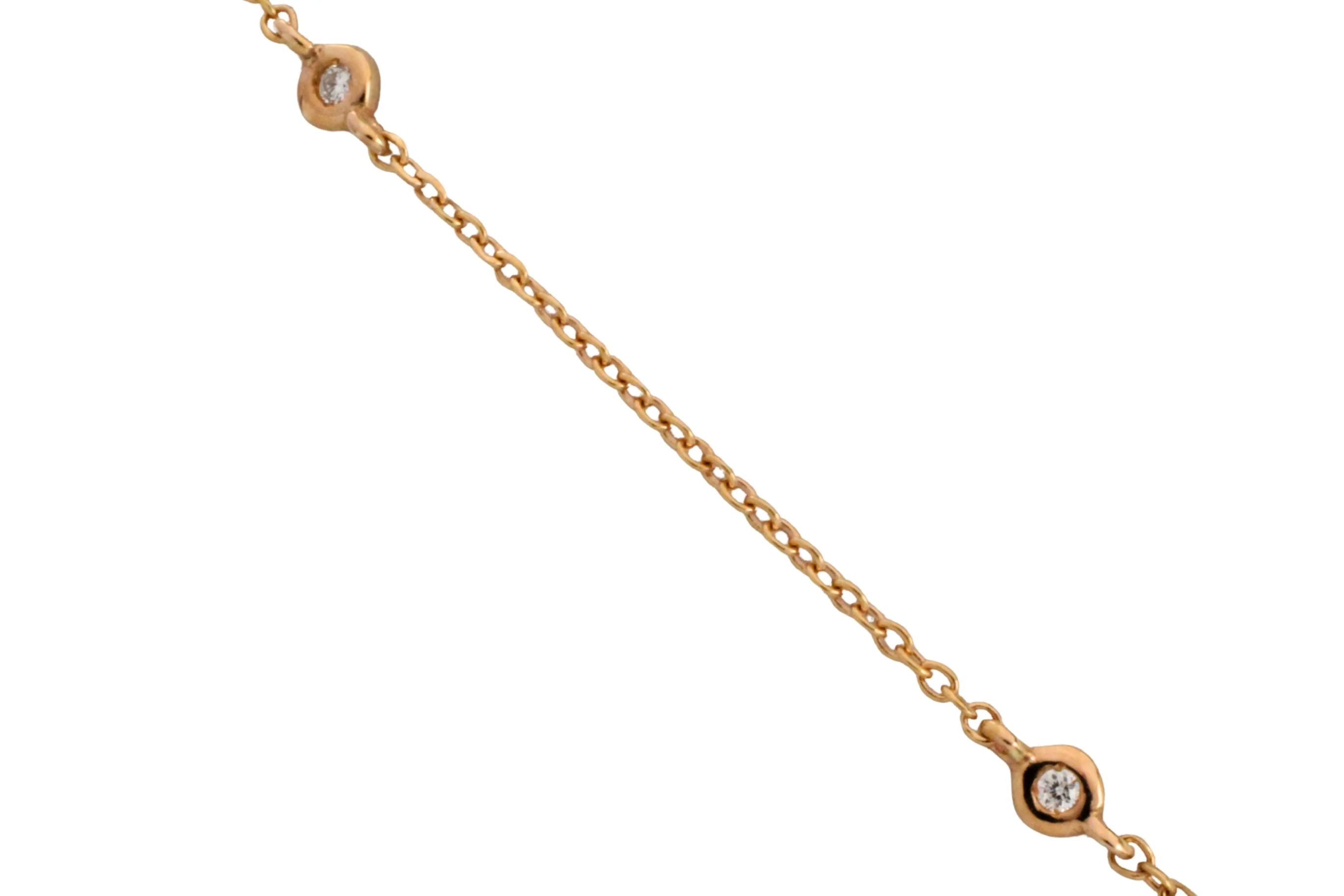 Diamond pendant and chain in 18 carat gold - Image 5