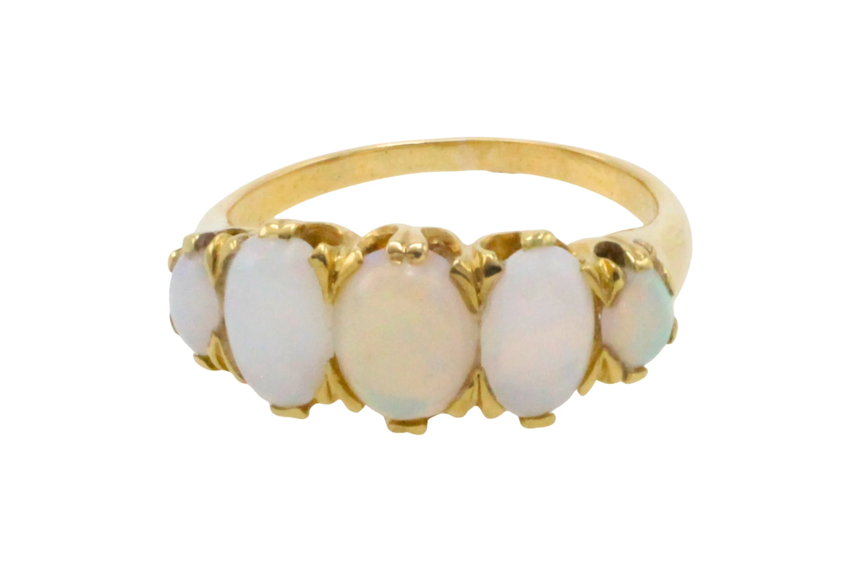 Edwardian five stone opal ring - Image 2