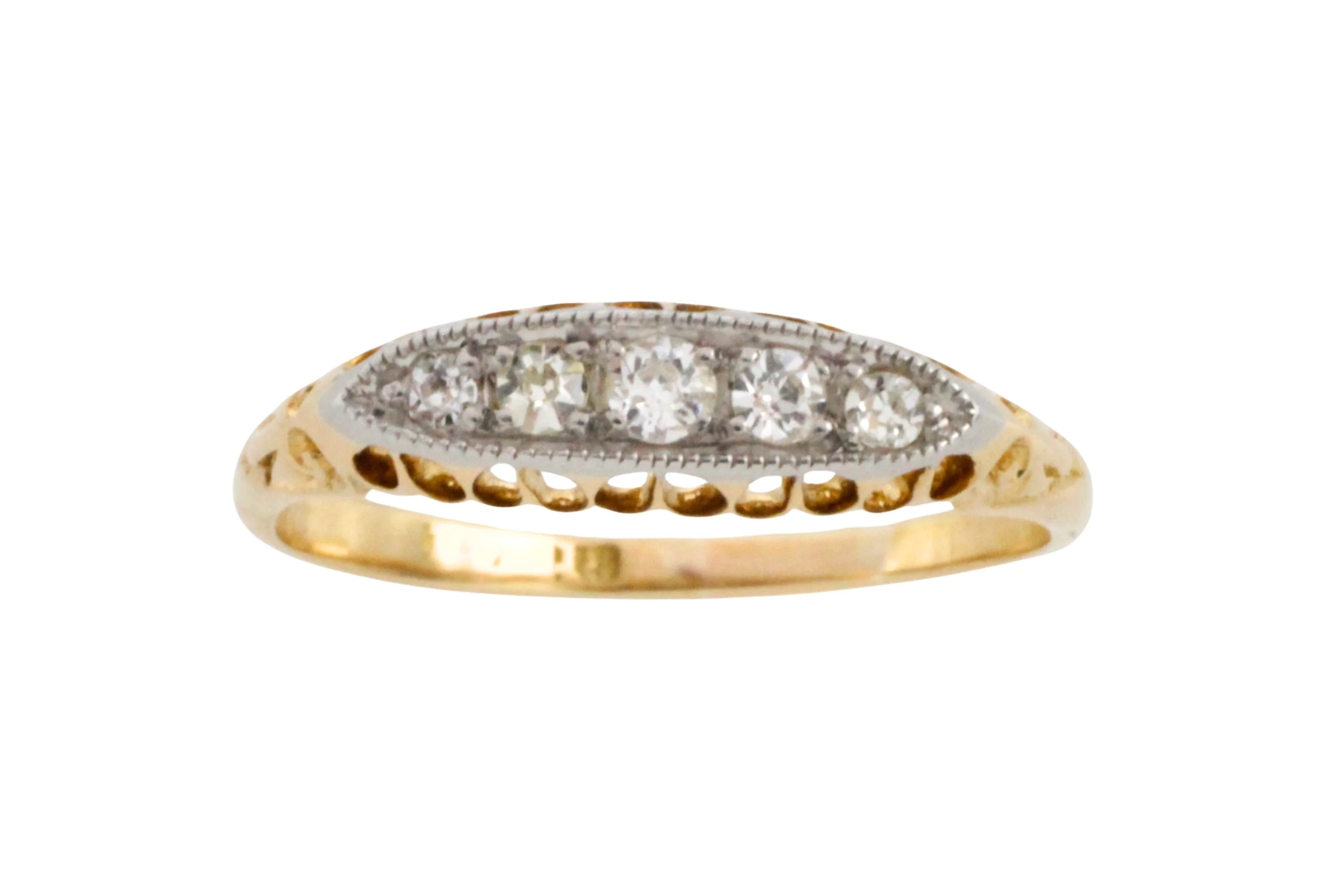 Edwardian old cut diamond ring - Image 3