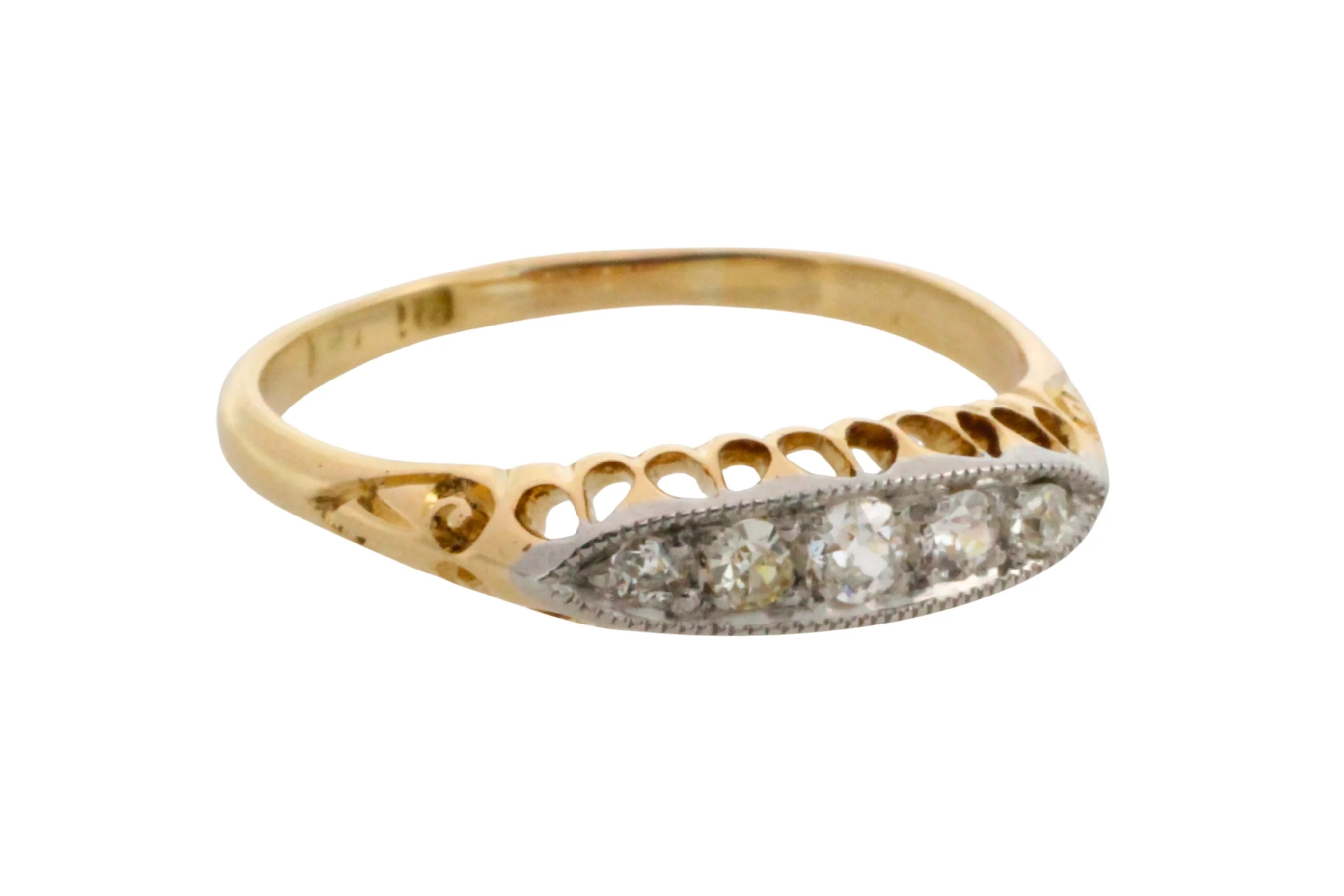 Edwardian old cut diamond ring - Image 4
