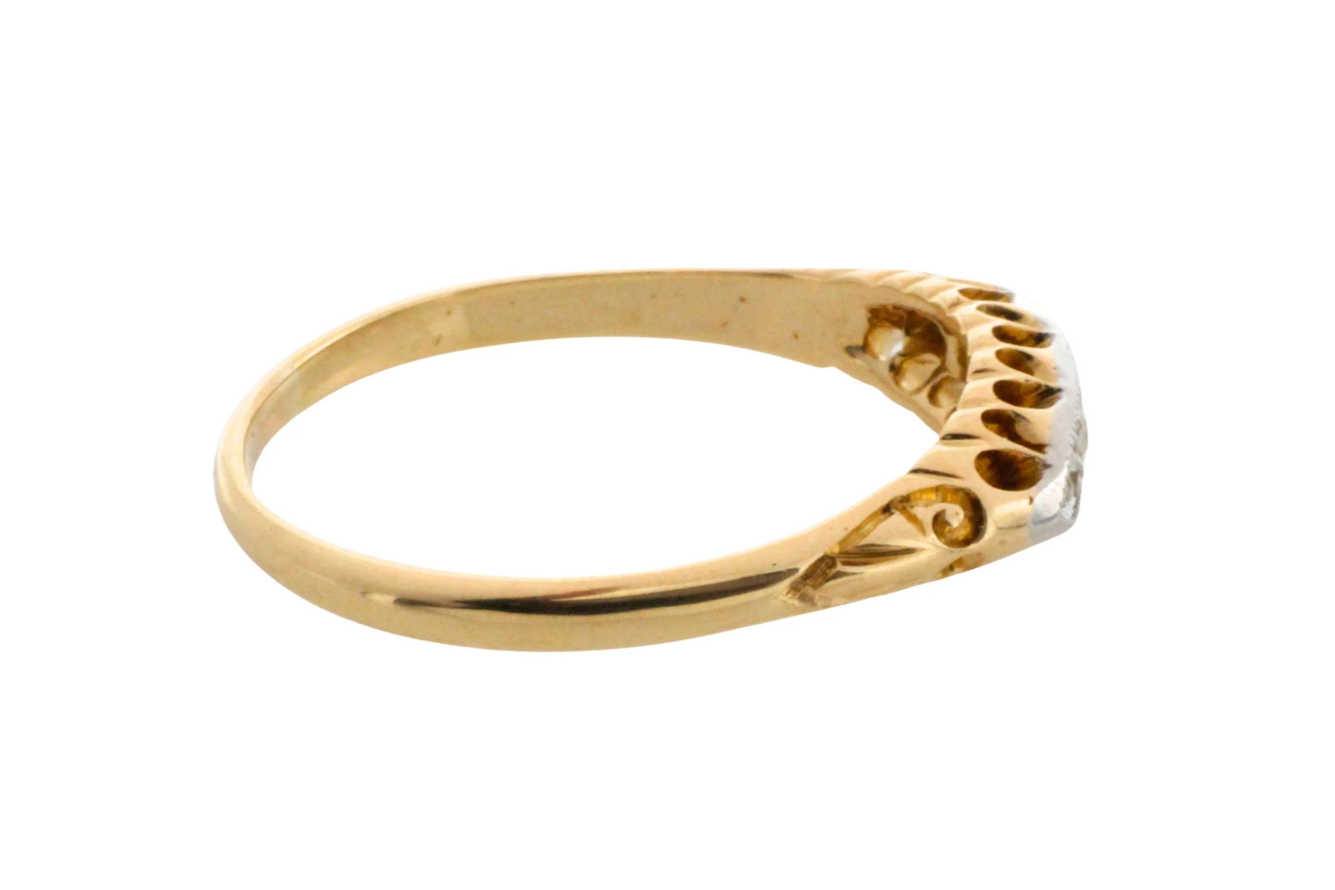 Edwardian old cut diamond ring - Image 6