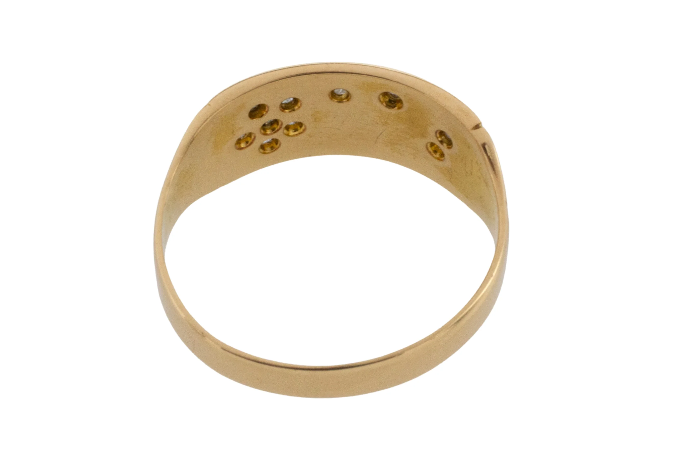 Edwardian rose diamond flower ring from 1911 - Image 5