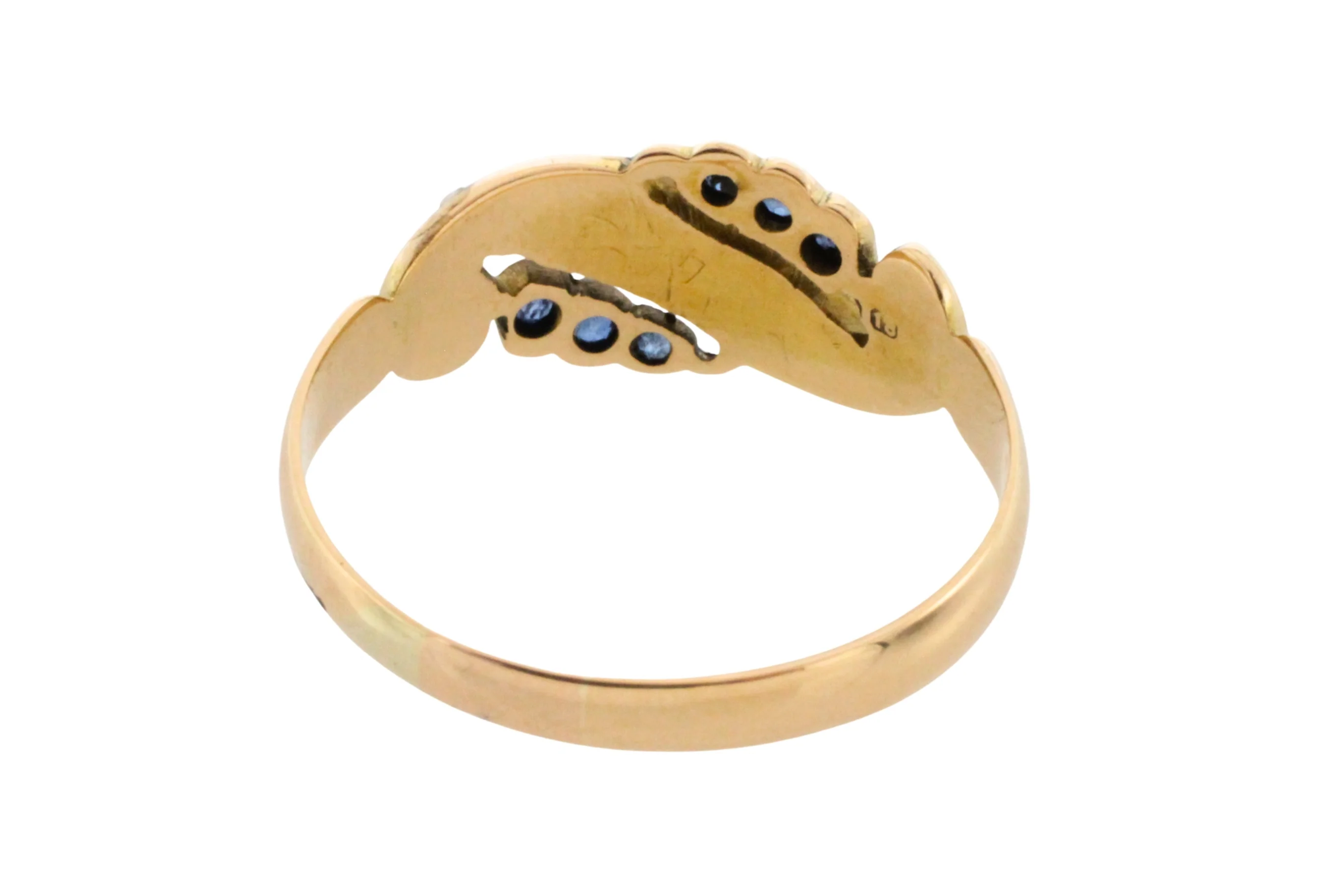 Edwardian sapphire and pearl ring from 1908 - Image 7