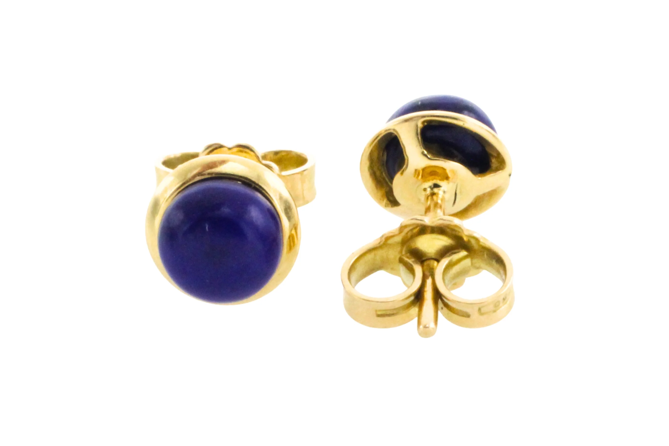 Lapiz studs in 18 carat gold - Image 4