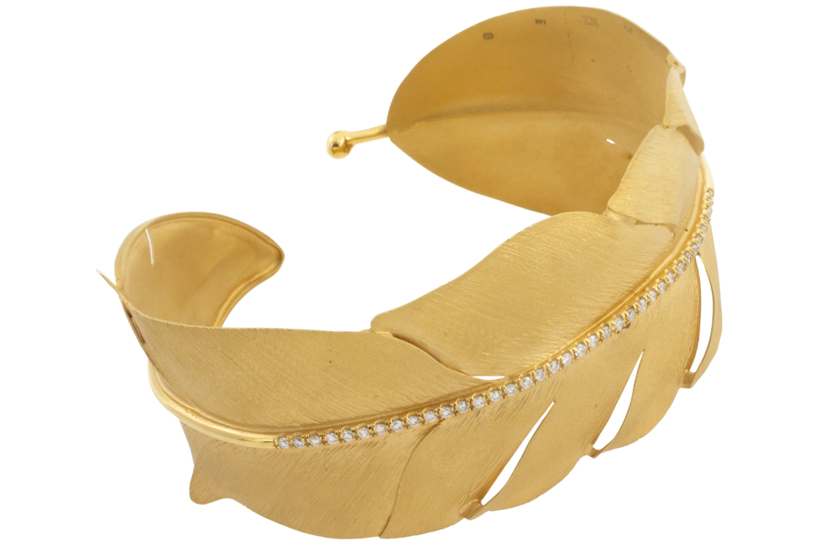 Leaf cuff with diamonds - Image 3