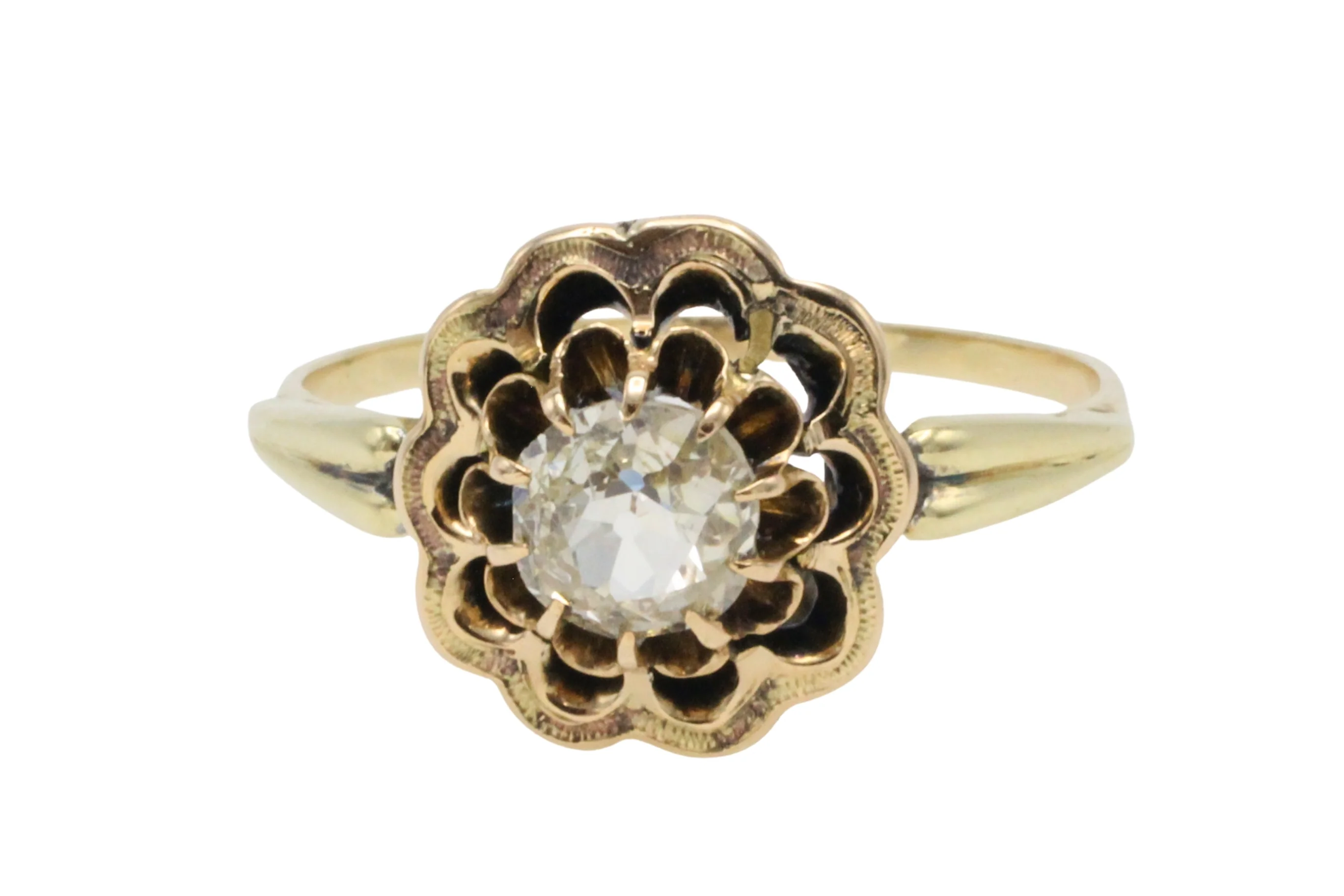 Old mine cut diamond ring - Image 3