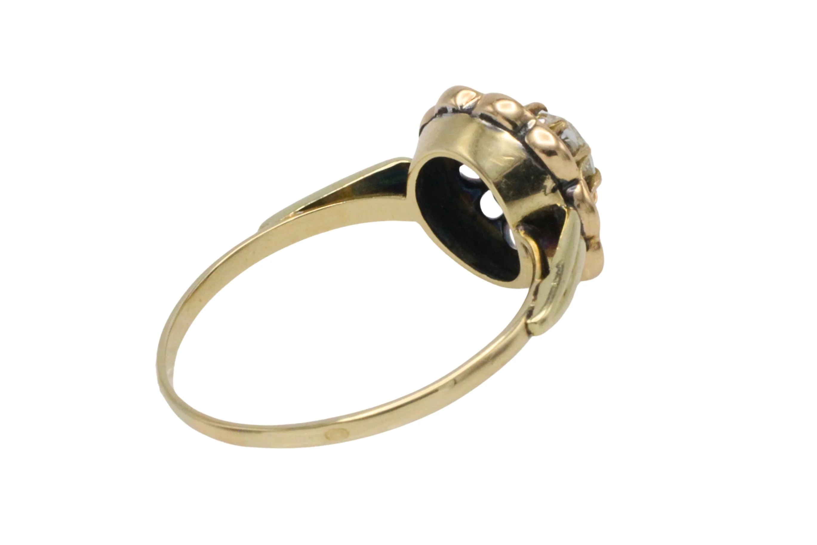 Old mine cut diamond ring - Image 7