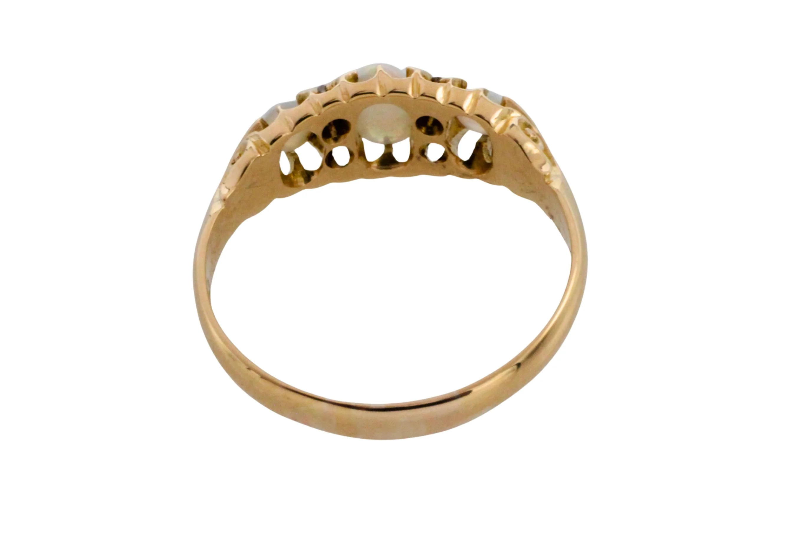 Opal and rose diamond ring from 1910 - Image 6