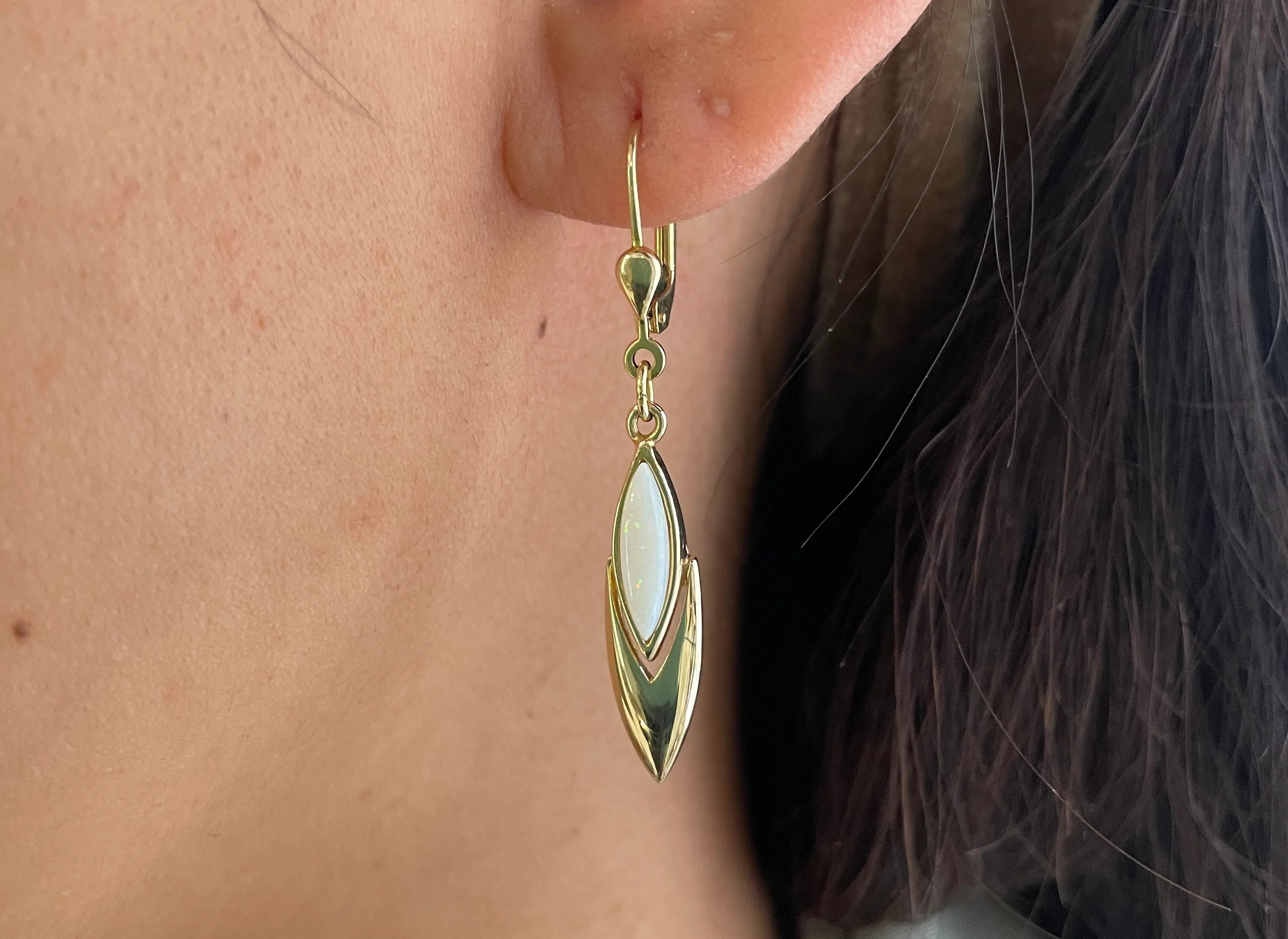Opal pendant earrings - Image 5