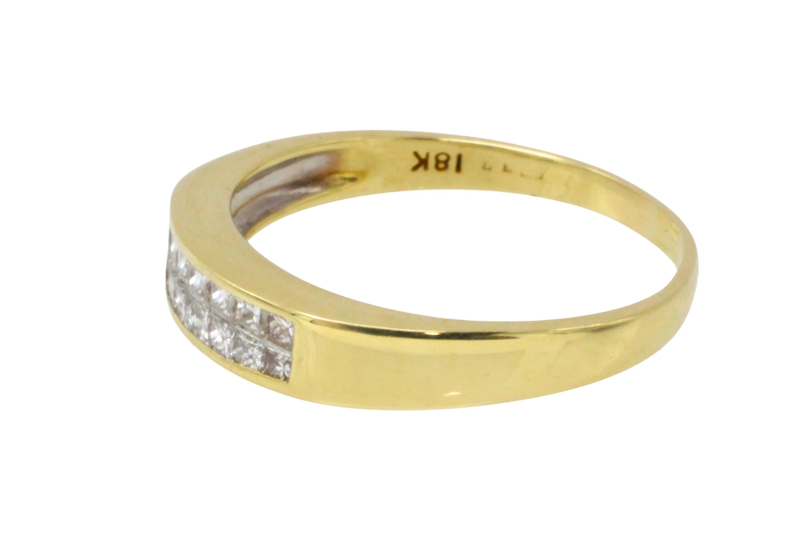 Princess cut diamond ring in 18 carat gold - Image 5