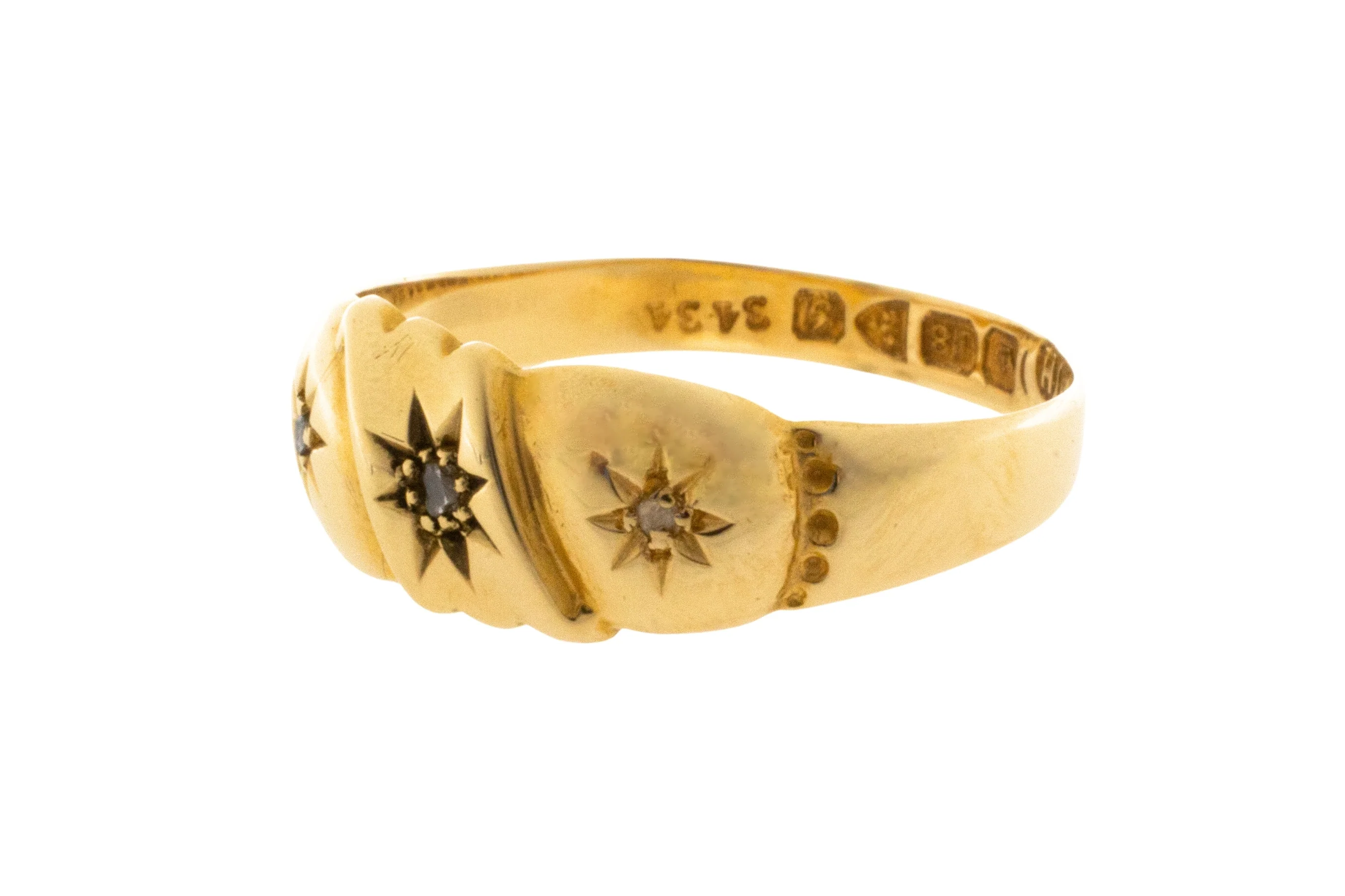 Rose diamond gypsy ring from 1907 - Image 3