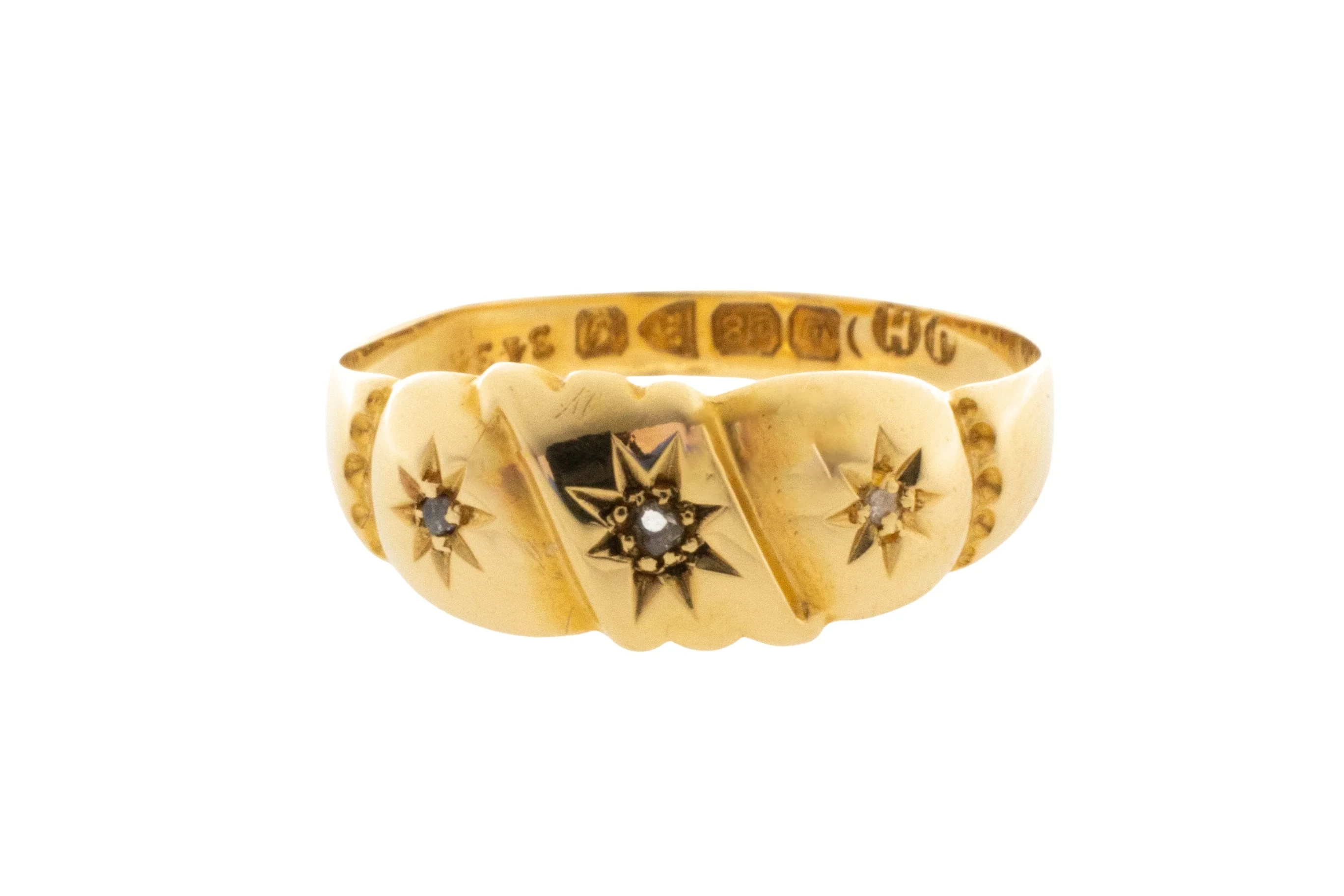 Rose diamond gypsy ring from 1907 - Image 4