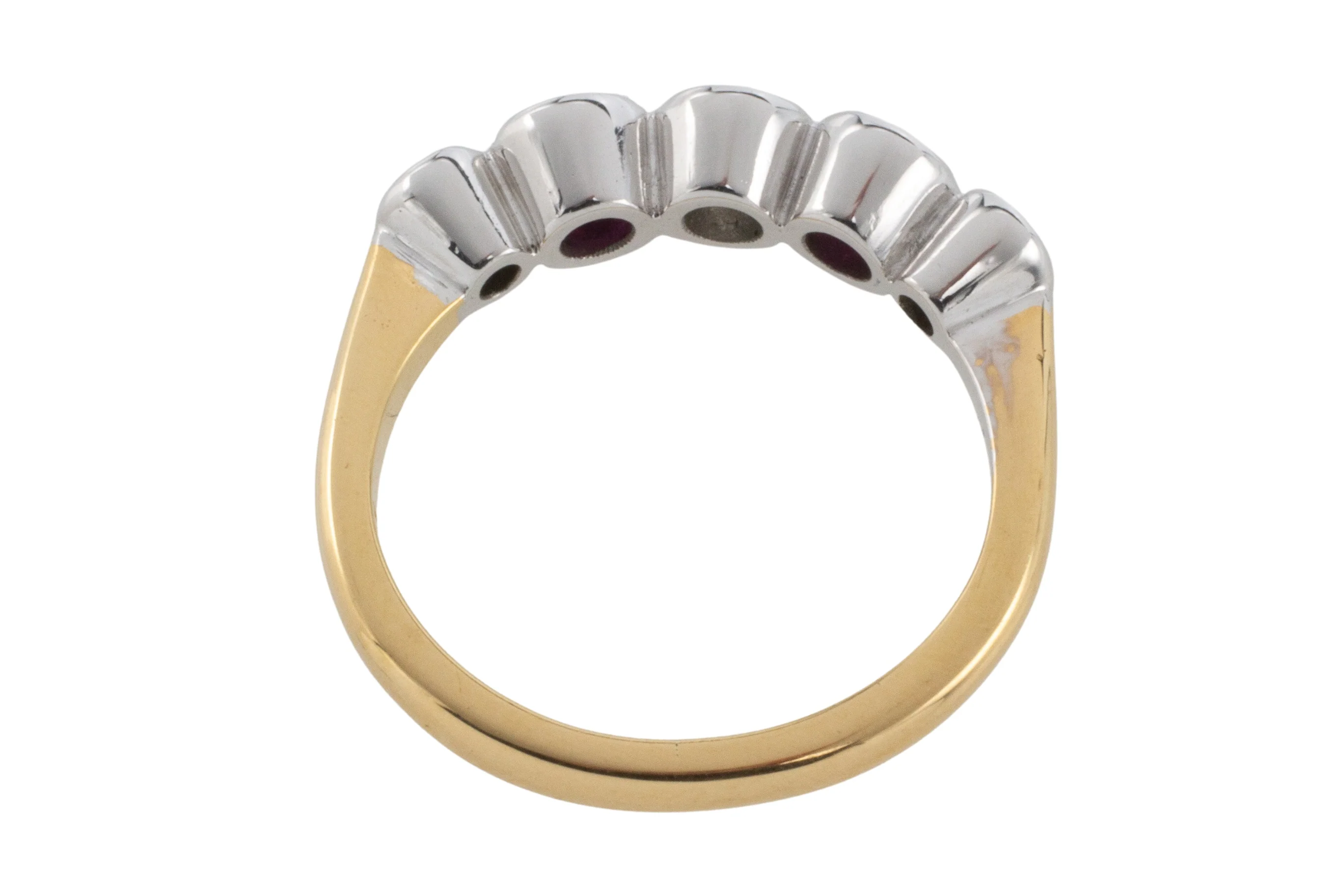 Ruby and diamond ring in 18 carat gold - Image 5