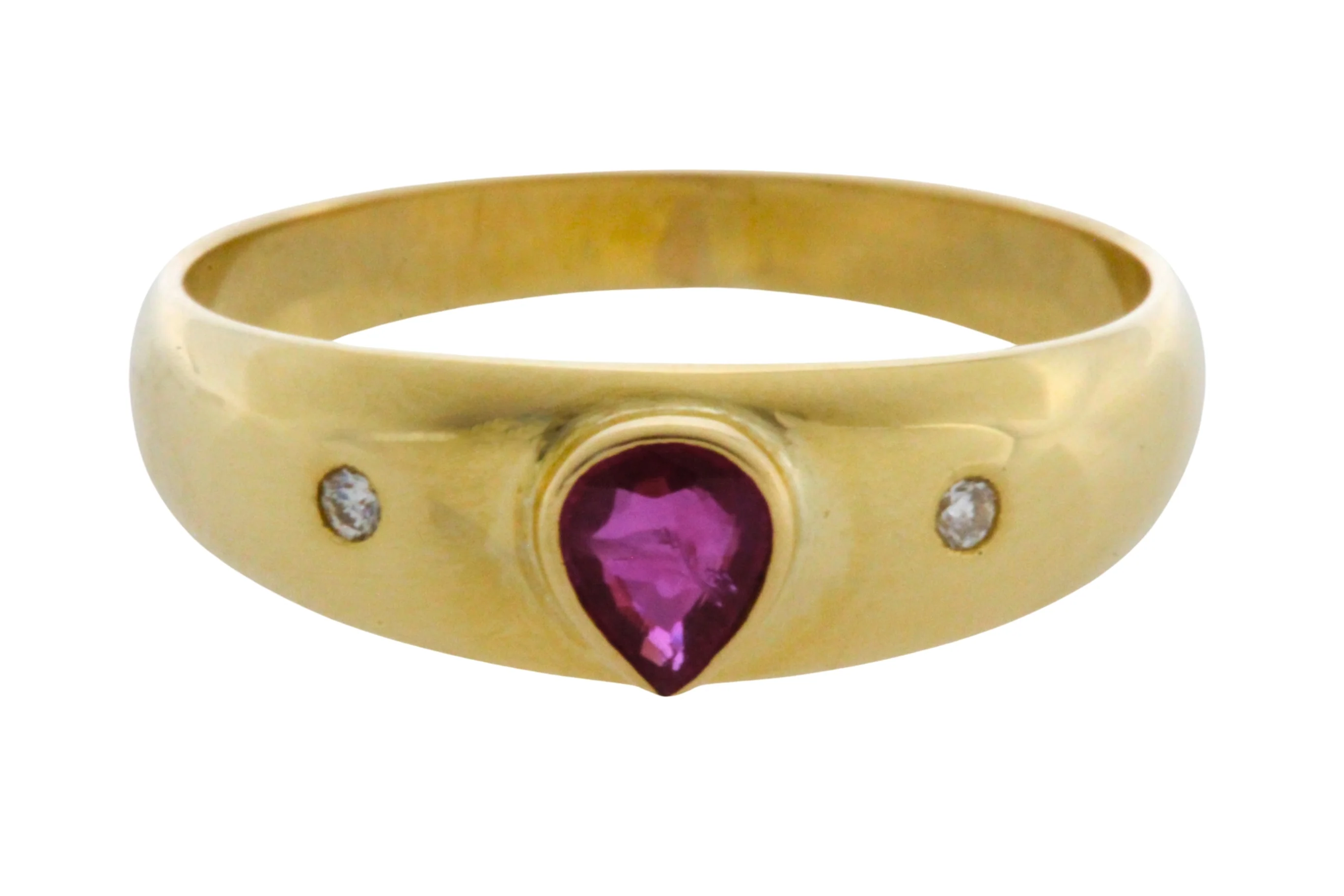 Ruby and diamond ring in 18 carat gold - Image 3