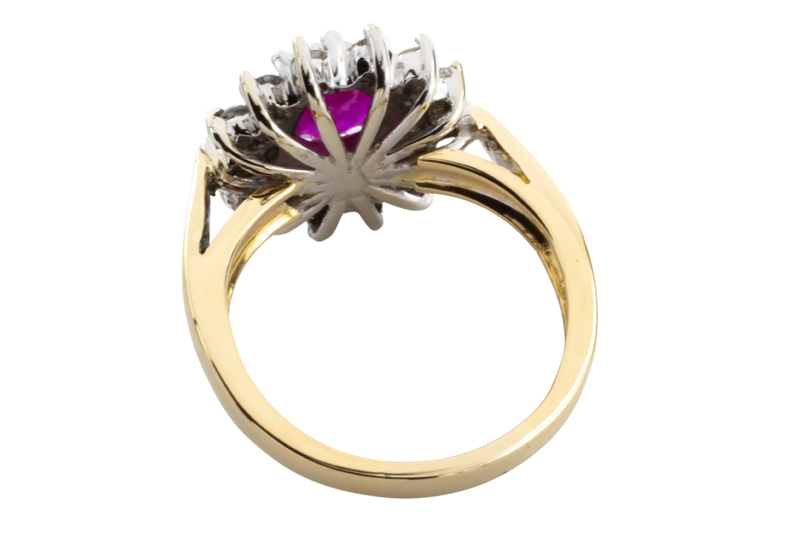 Ruby and diamond ring in 18 carat gold - Image 6