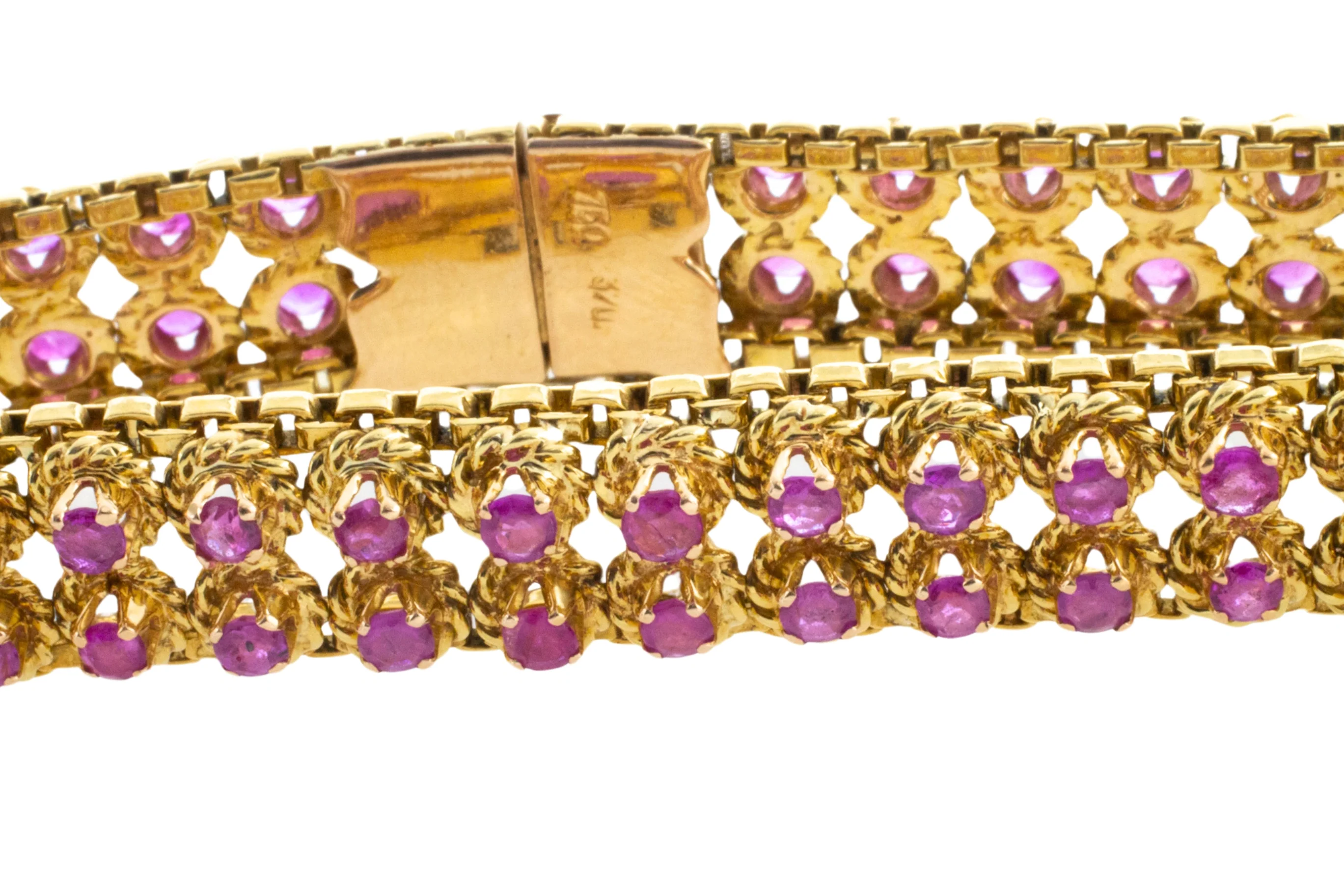 Ruby bracelet in 18 carat gold - Image 3