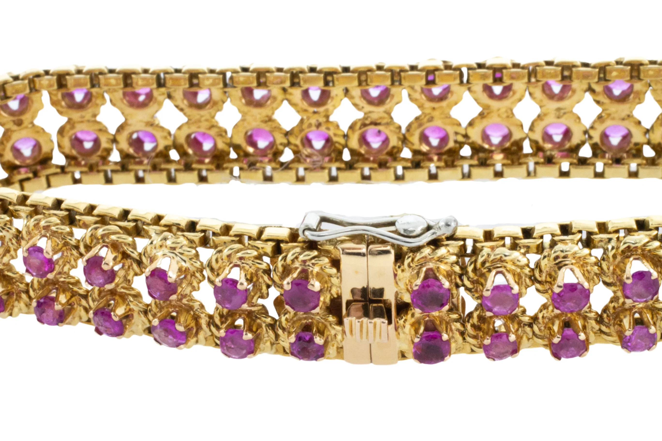 Ruby bracelet in 18 carat gold - Image 4
