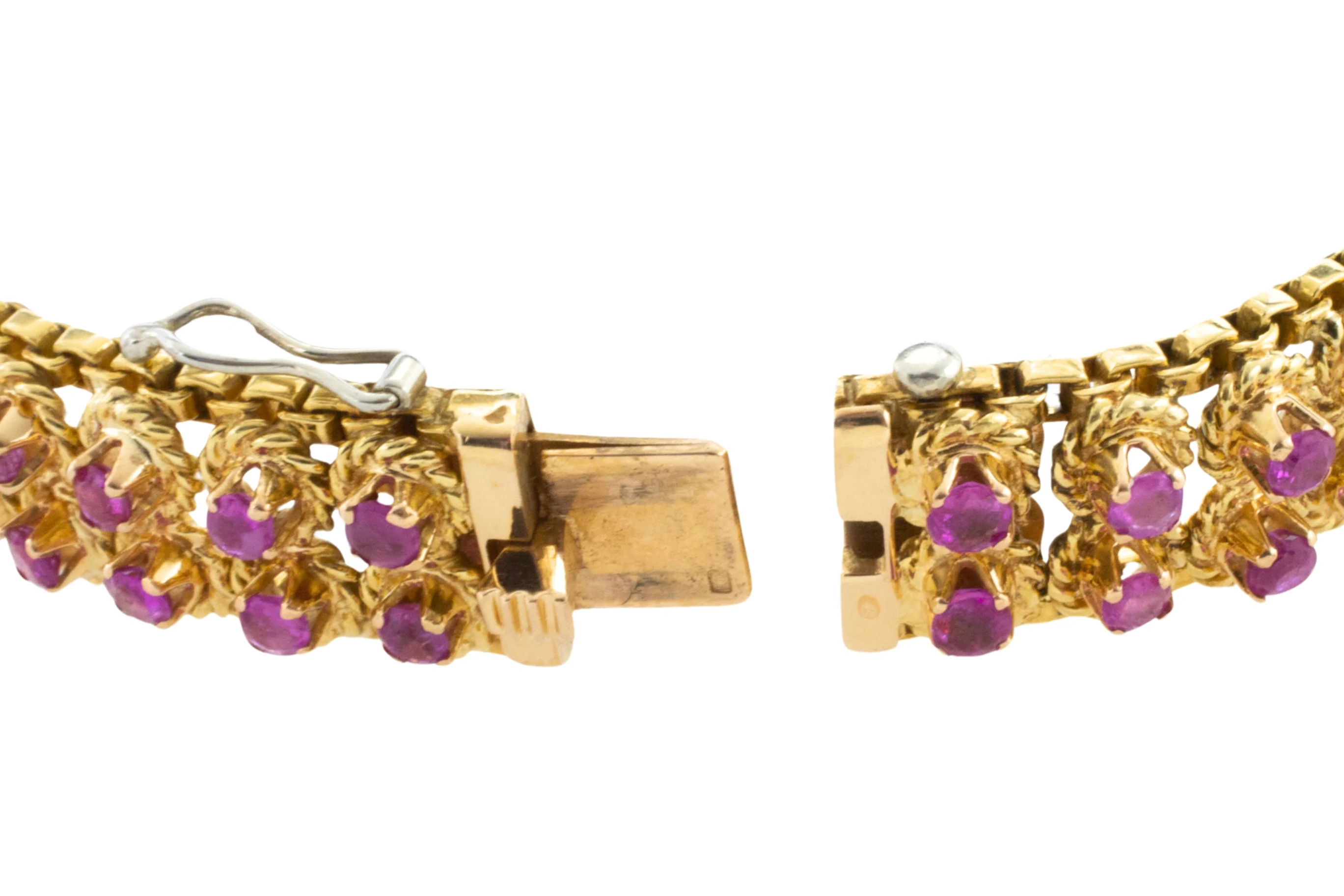 Ruby bracelet in 18 carat gold - Image 5