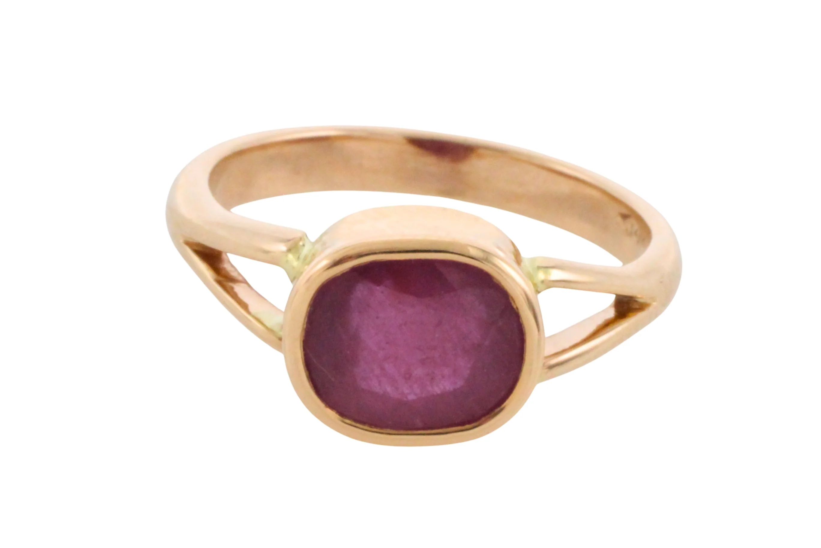 Ruby ring in 14 carat gold - Image 4