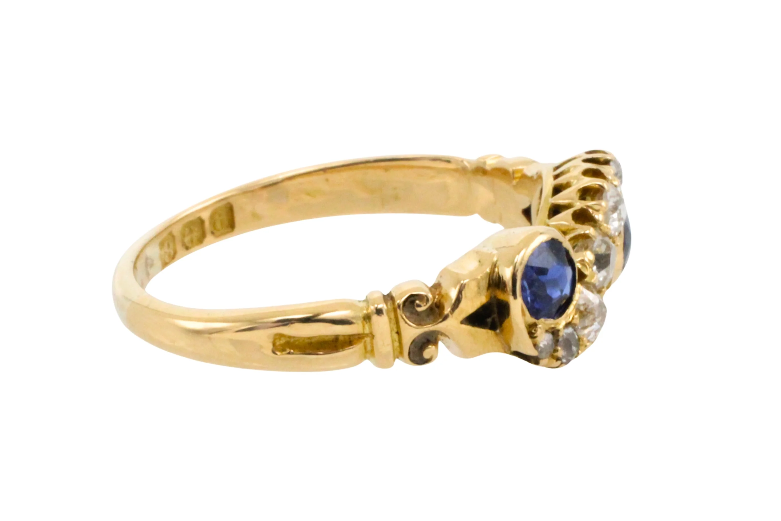 Sapphire and diamond ring from 1903 - Image 5
