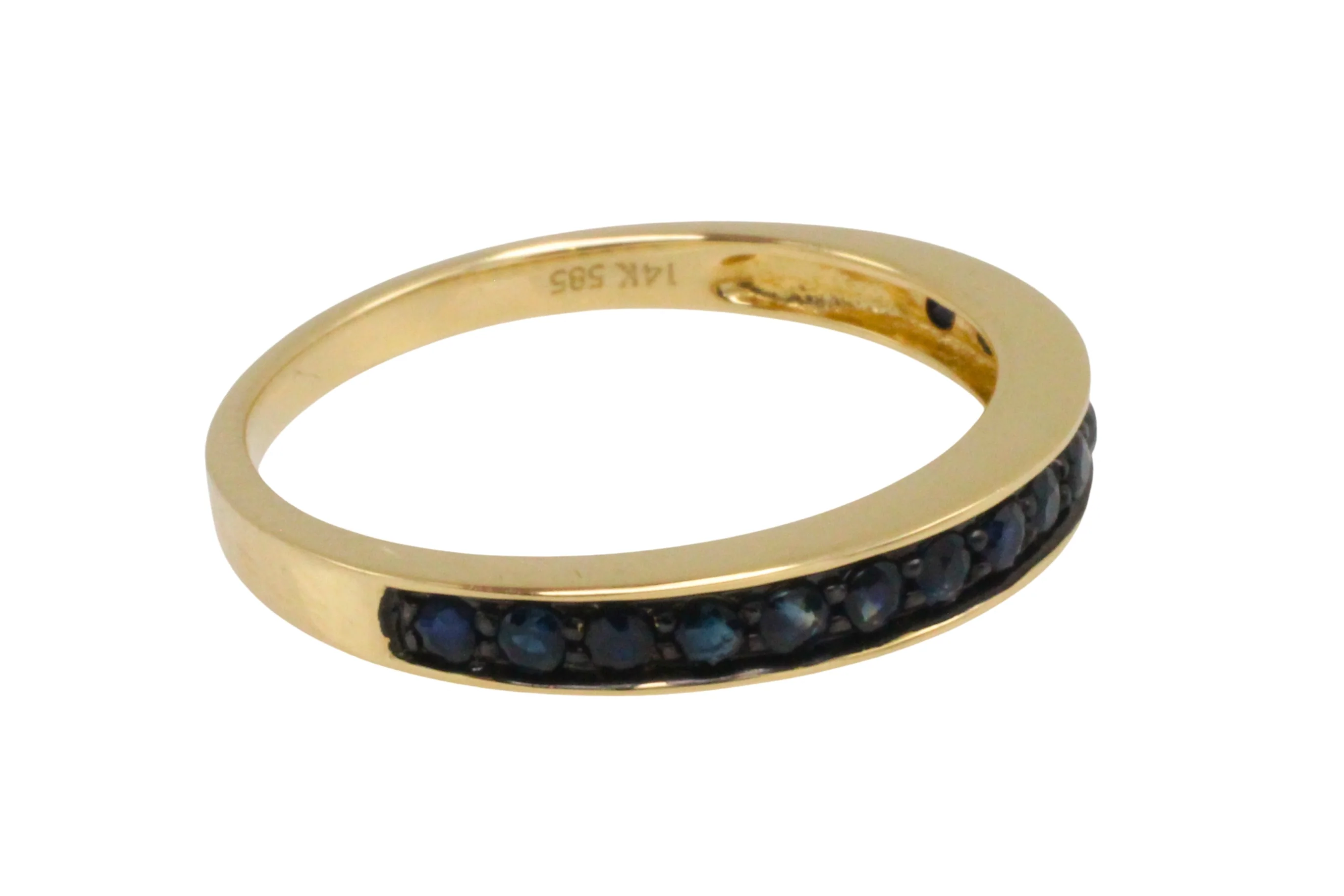 Sapphire half eternity band - Image 4