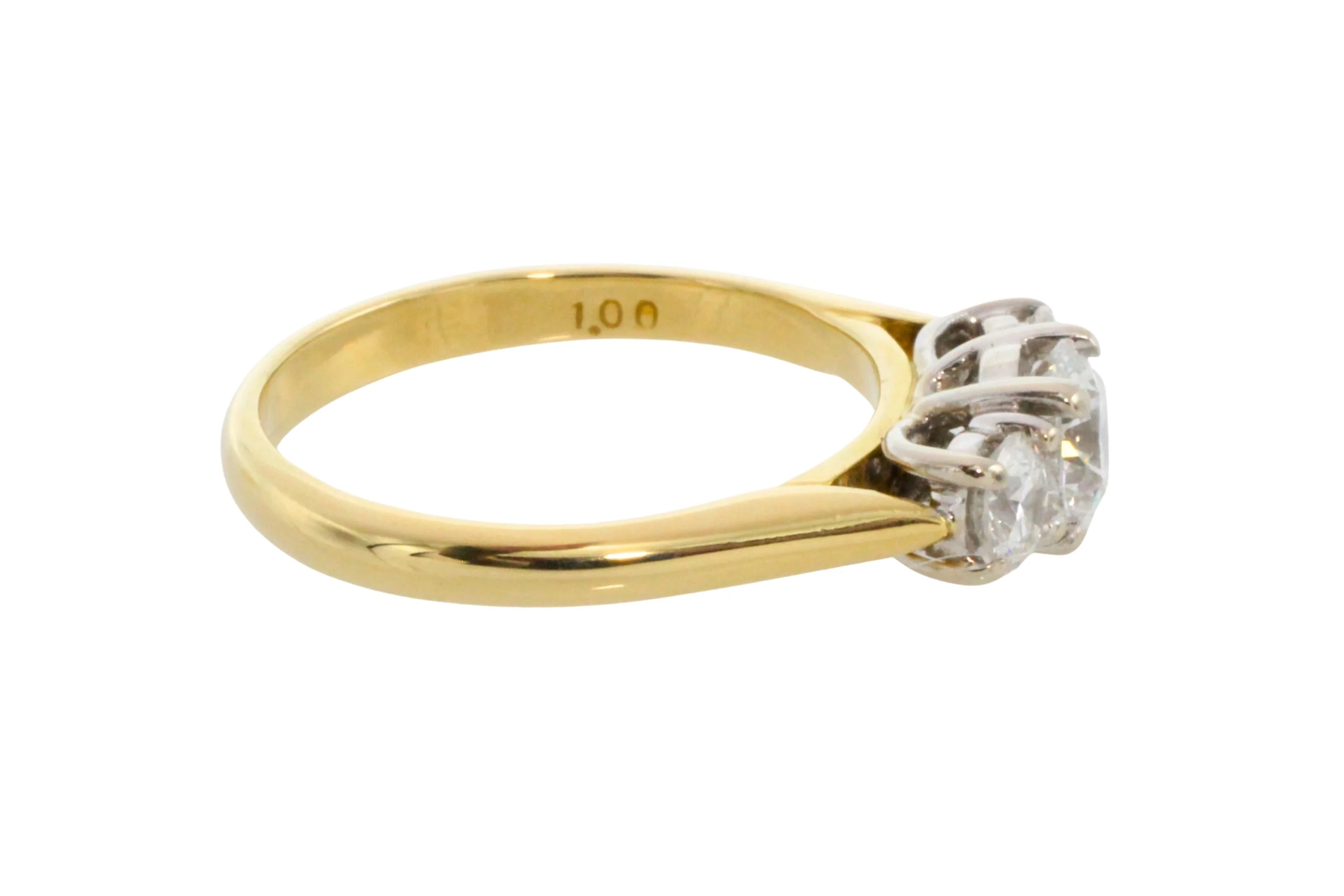Three stone brilliant cut diamond ring - Image 5