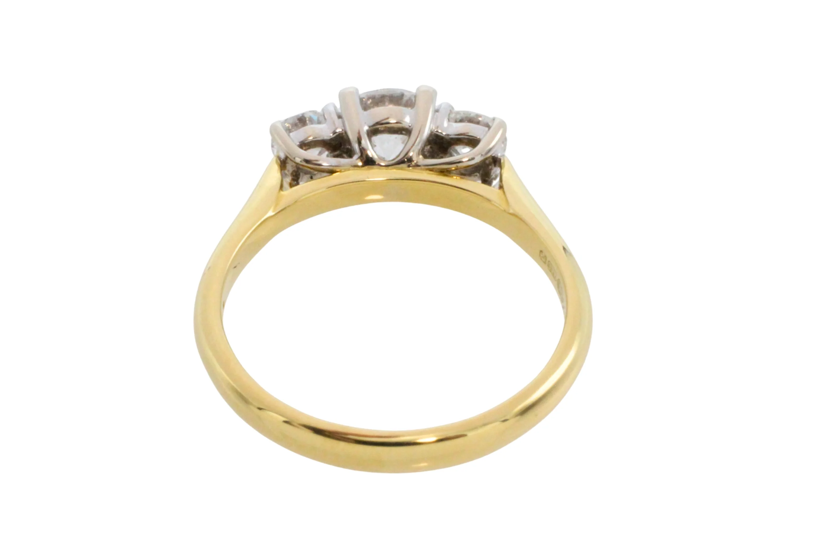 Three stone brilliant cut diamond ring - Image 6