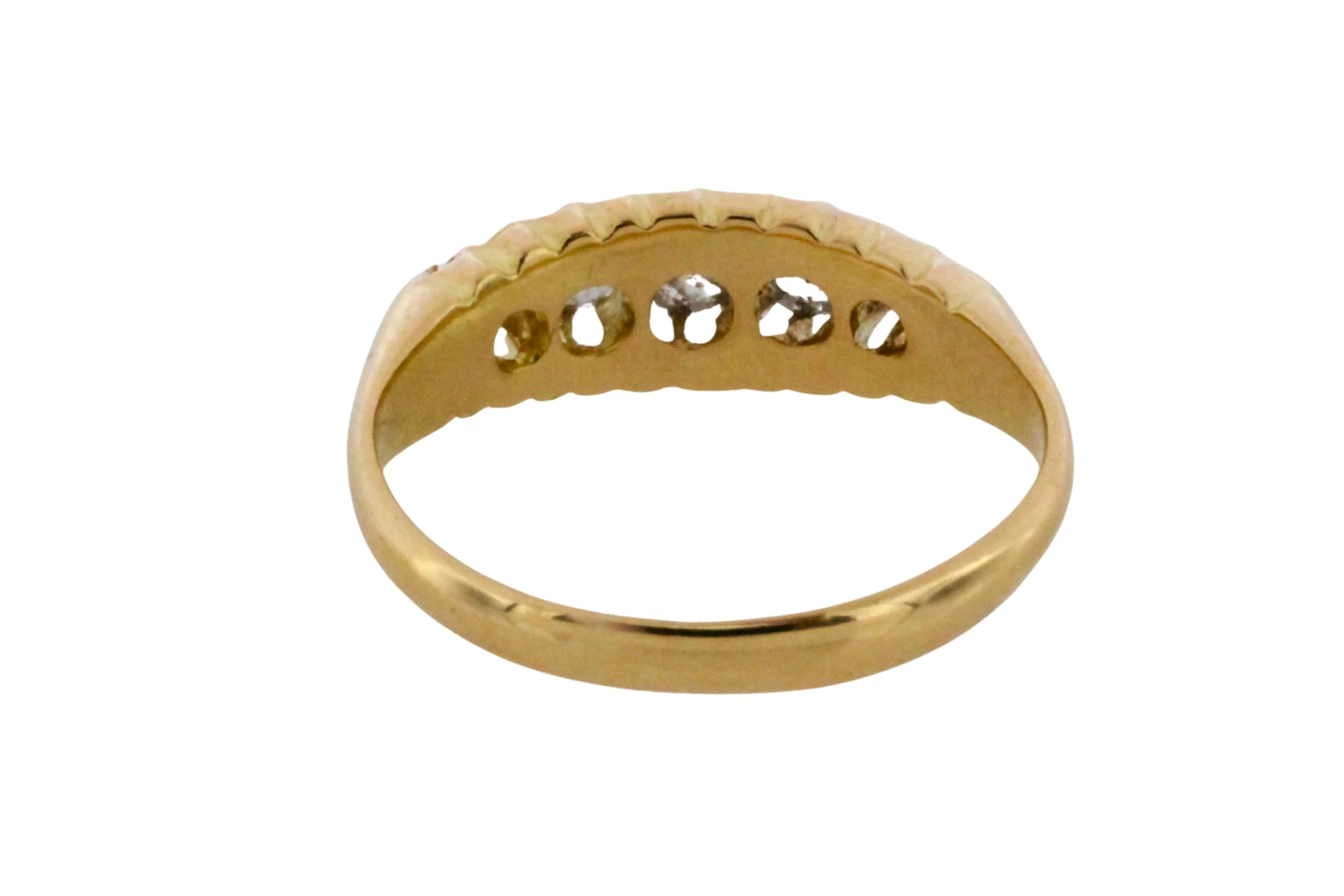 Victorian five stone diamond ring from 1898 - Image 6