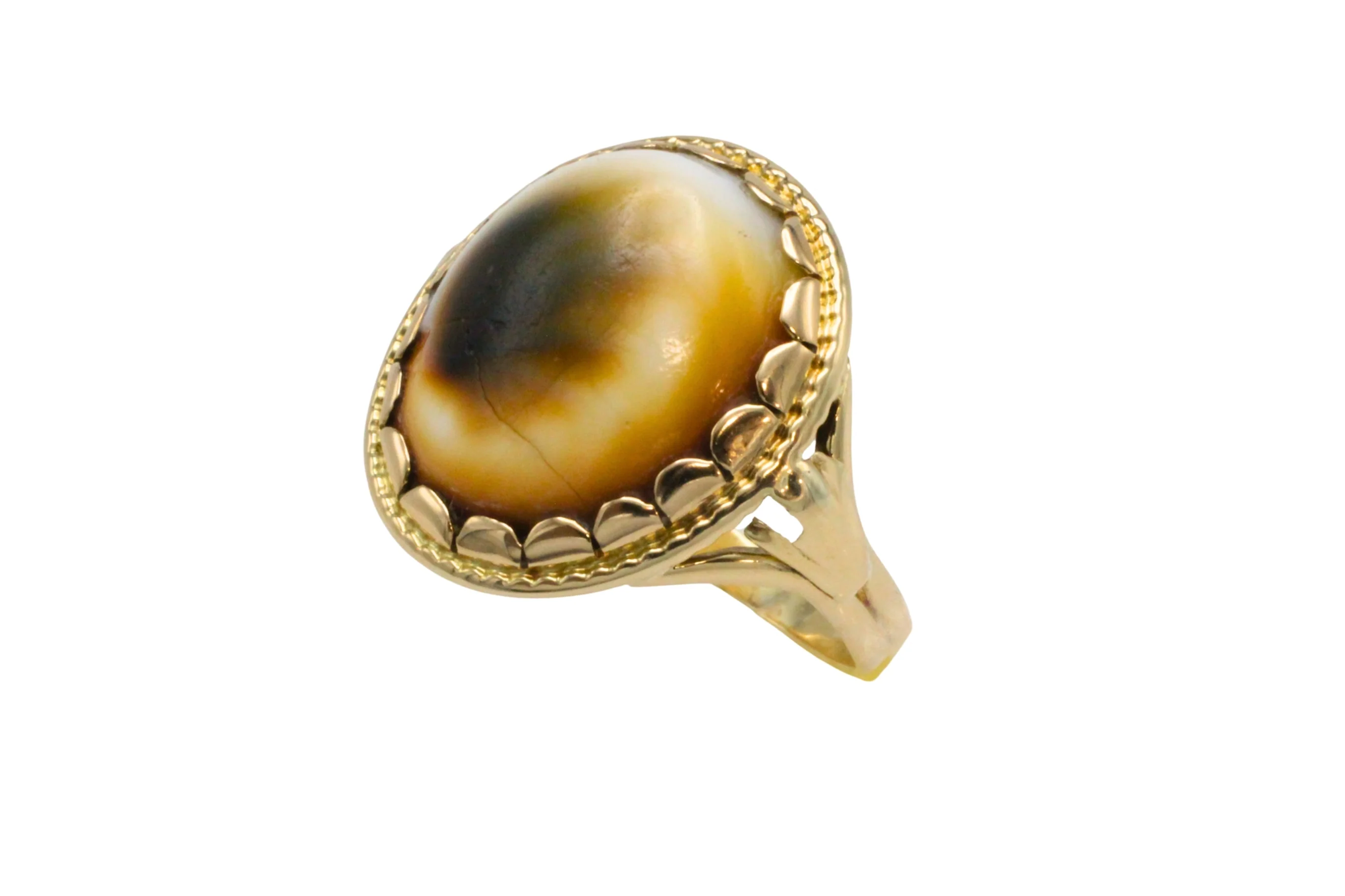 Vintage 14 carat gold Mata Biak ring - Image 3