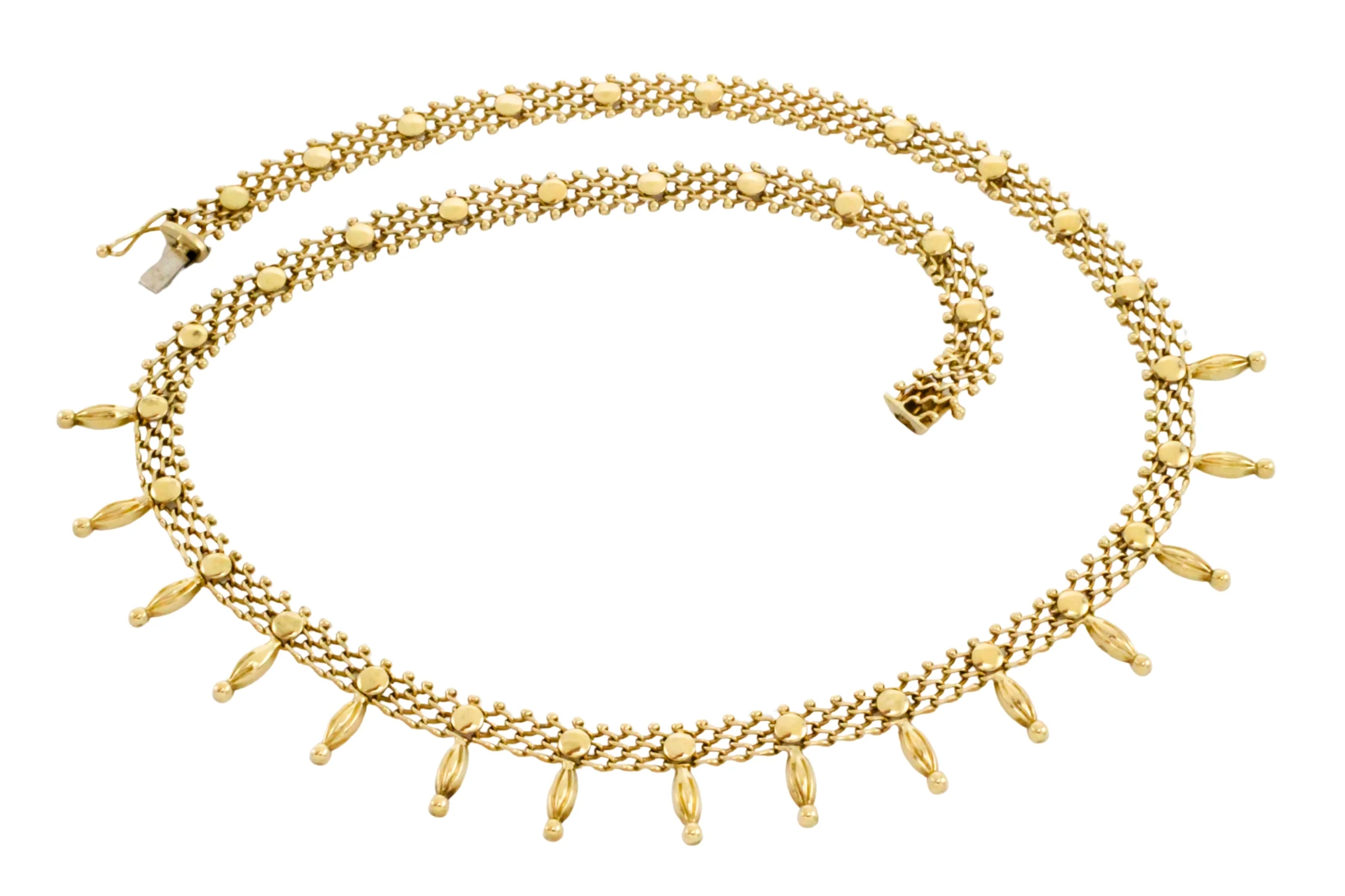 Vintage 14 carat gold collier - Image 2