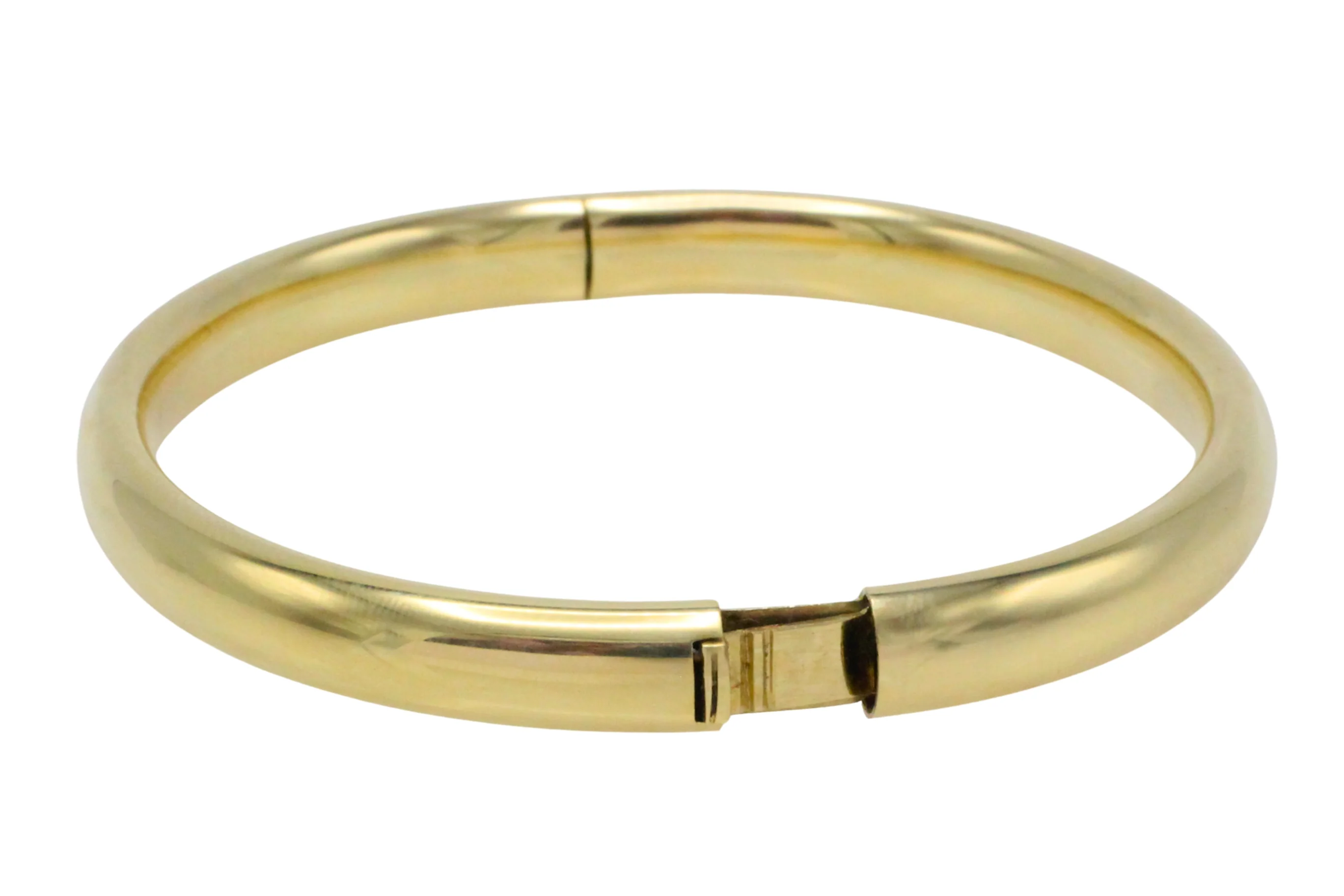 Vintage 14 carat gold hinged bracelet - Image 3