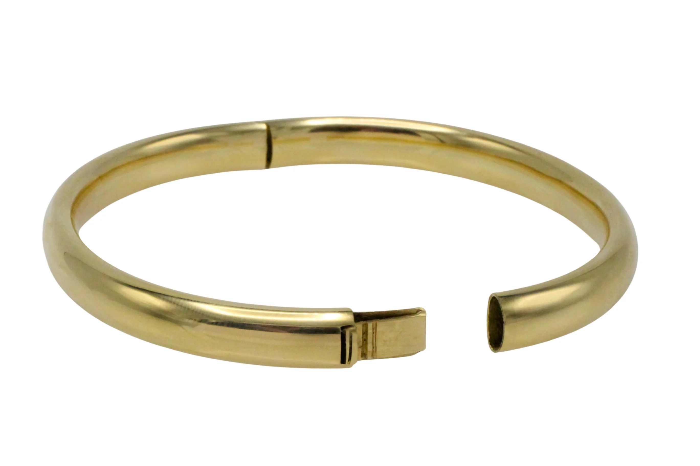 Vintage 14 carat gold hinged bracelet - Image 4