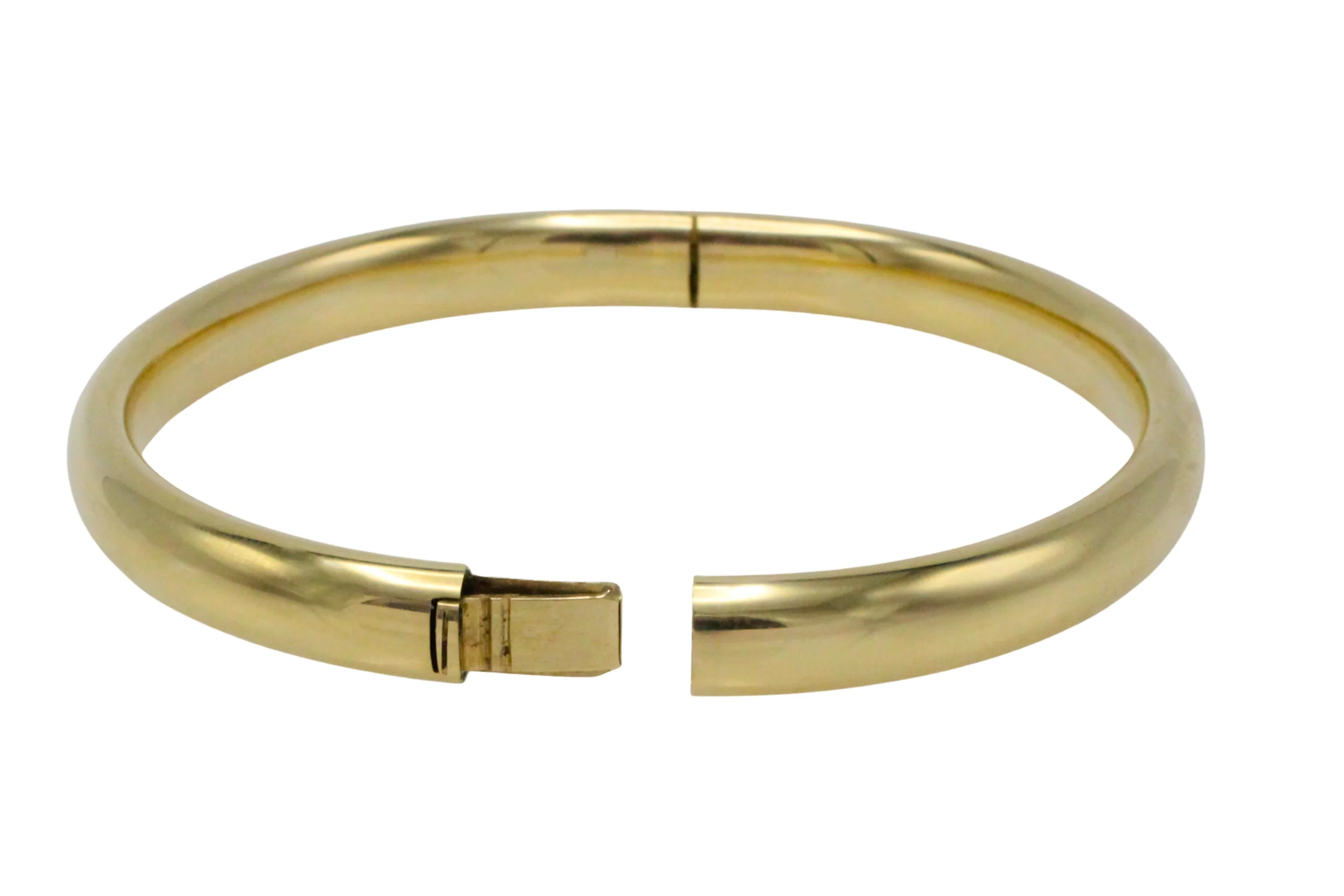 Vintage 14 carat gold hinged bracelet - Image 5