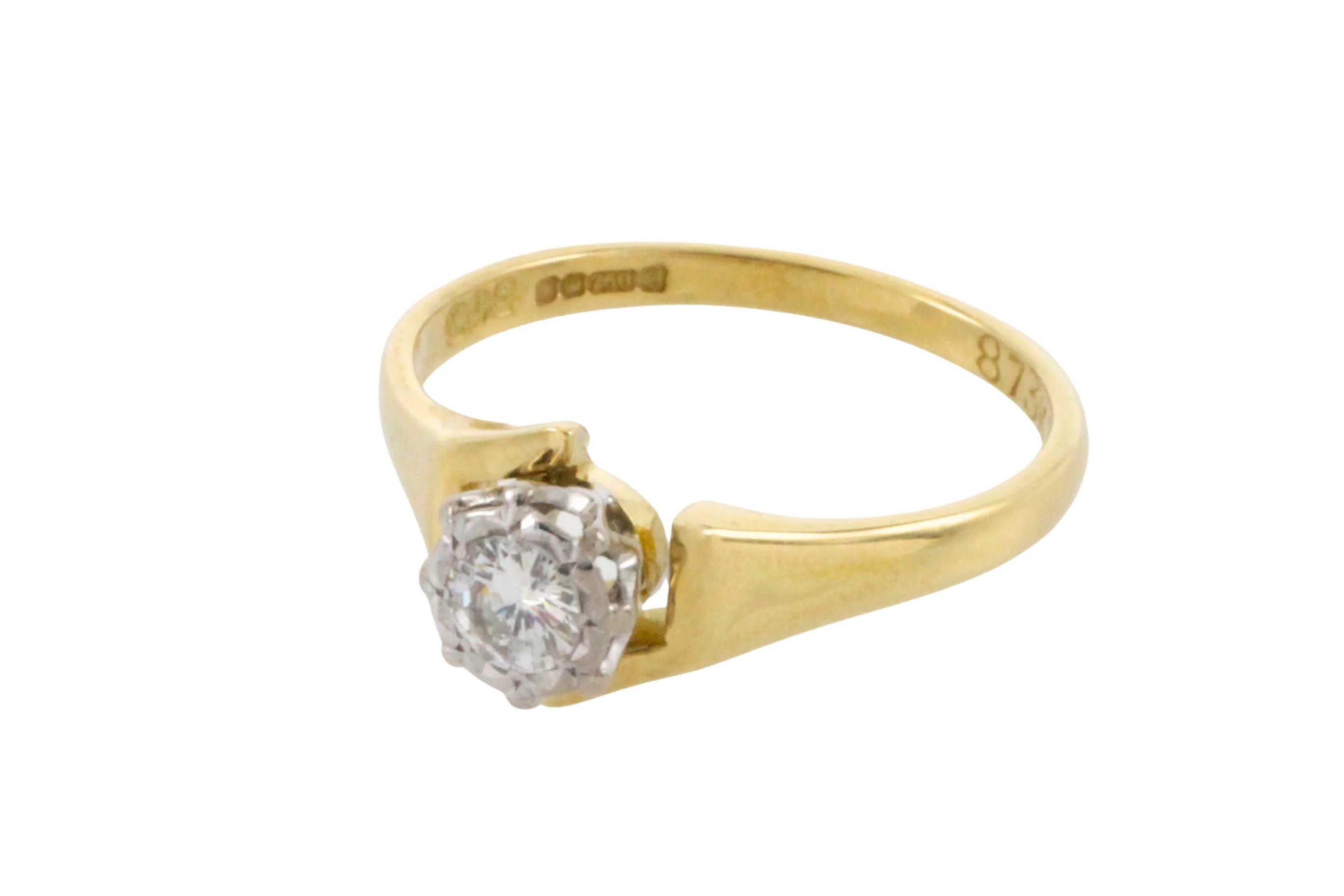 Vintage diamond solitaire ring - Image 6