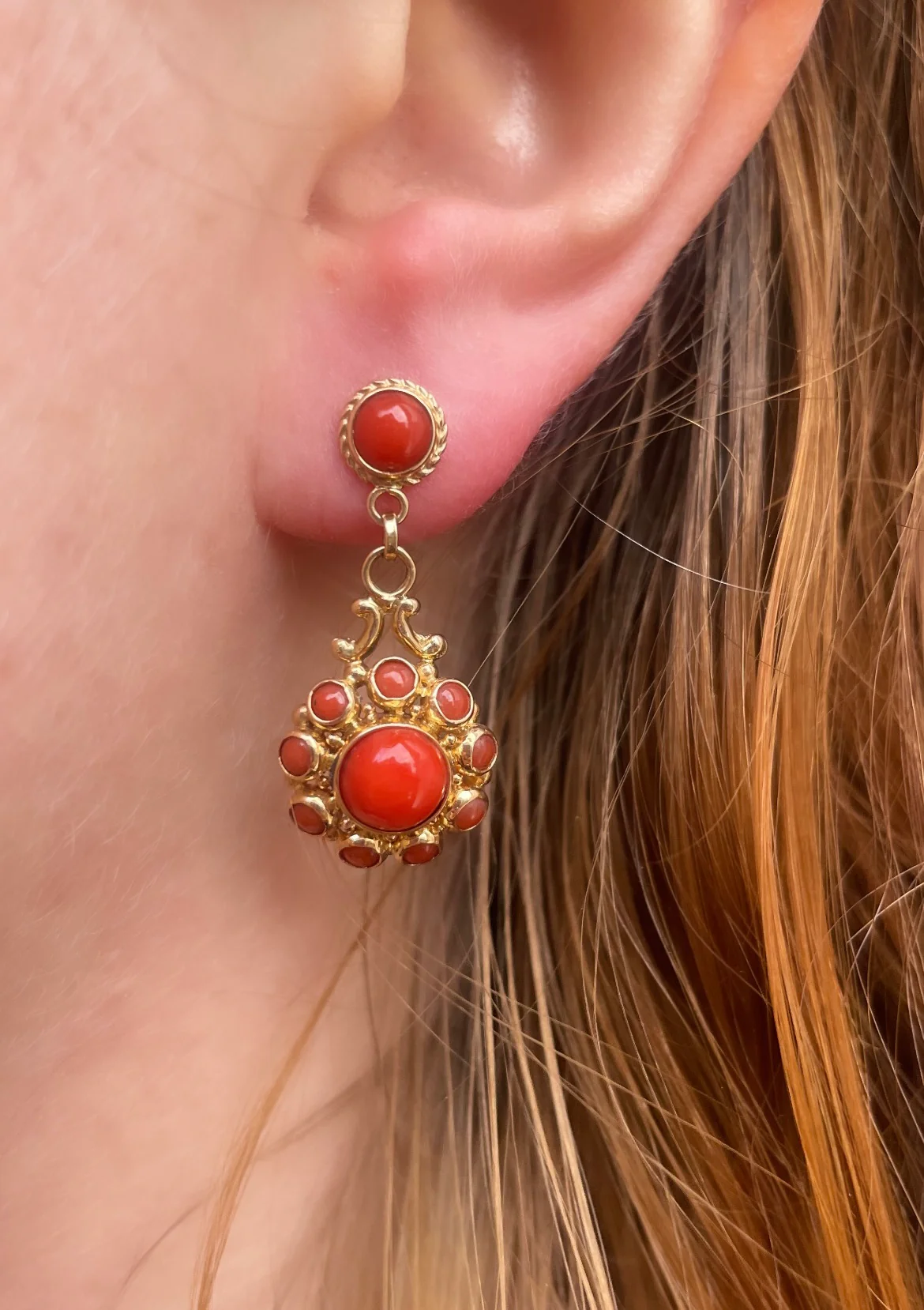 Vintage dutch pendant earings - Image 6