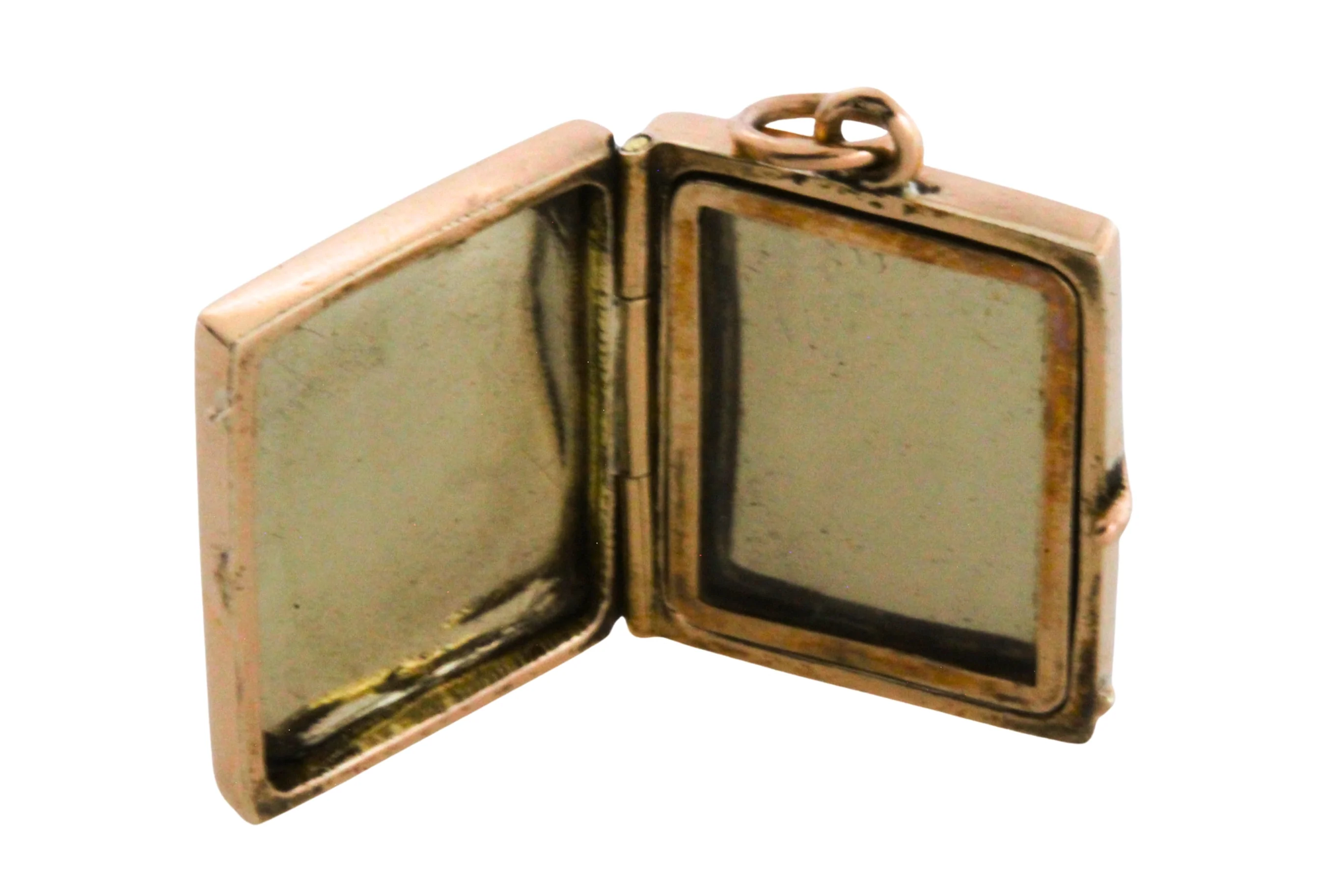 Vintage intaglio photo locket in 14 carat gold - Image 6