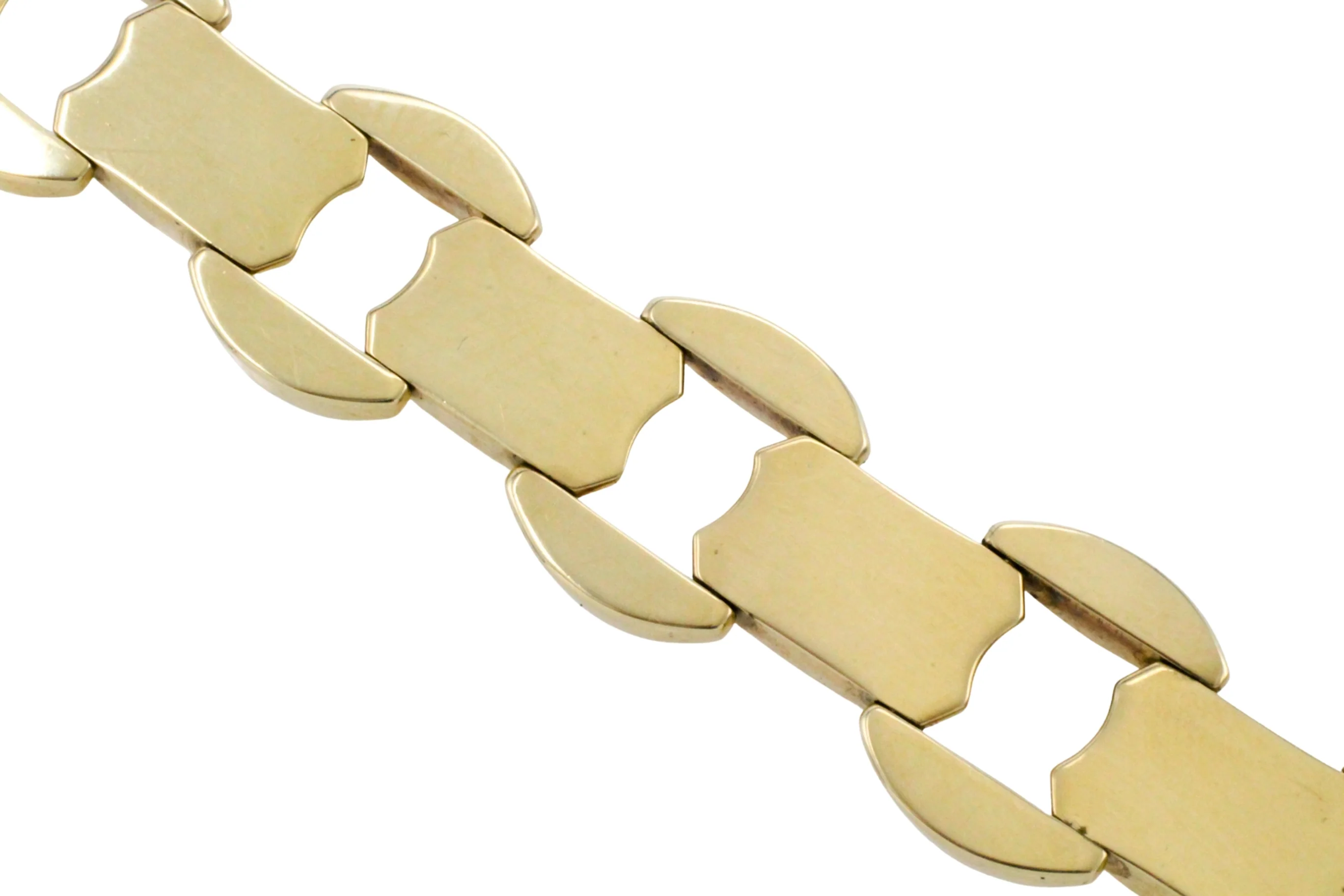 Vintage link bracelet in 14 carat gold - Image 7