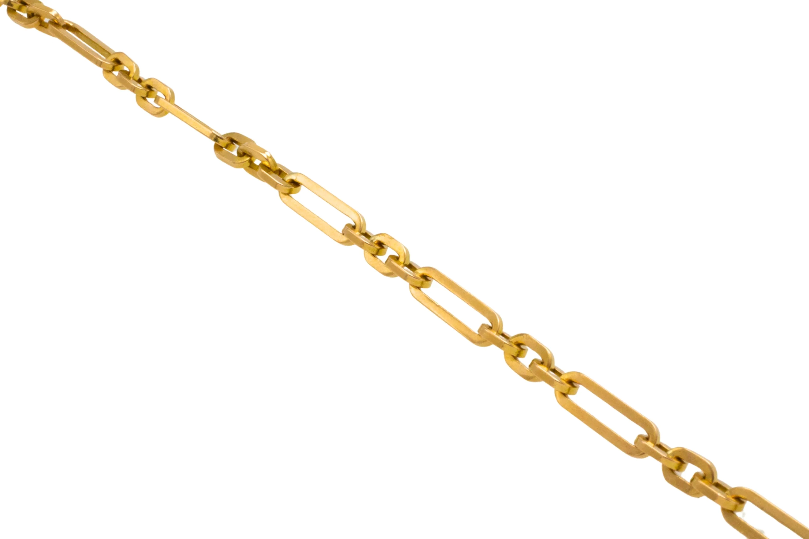 Vintage link bracelet in 18 carat gold - Image 4